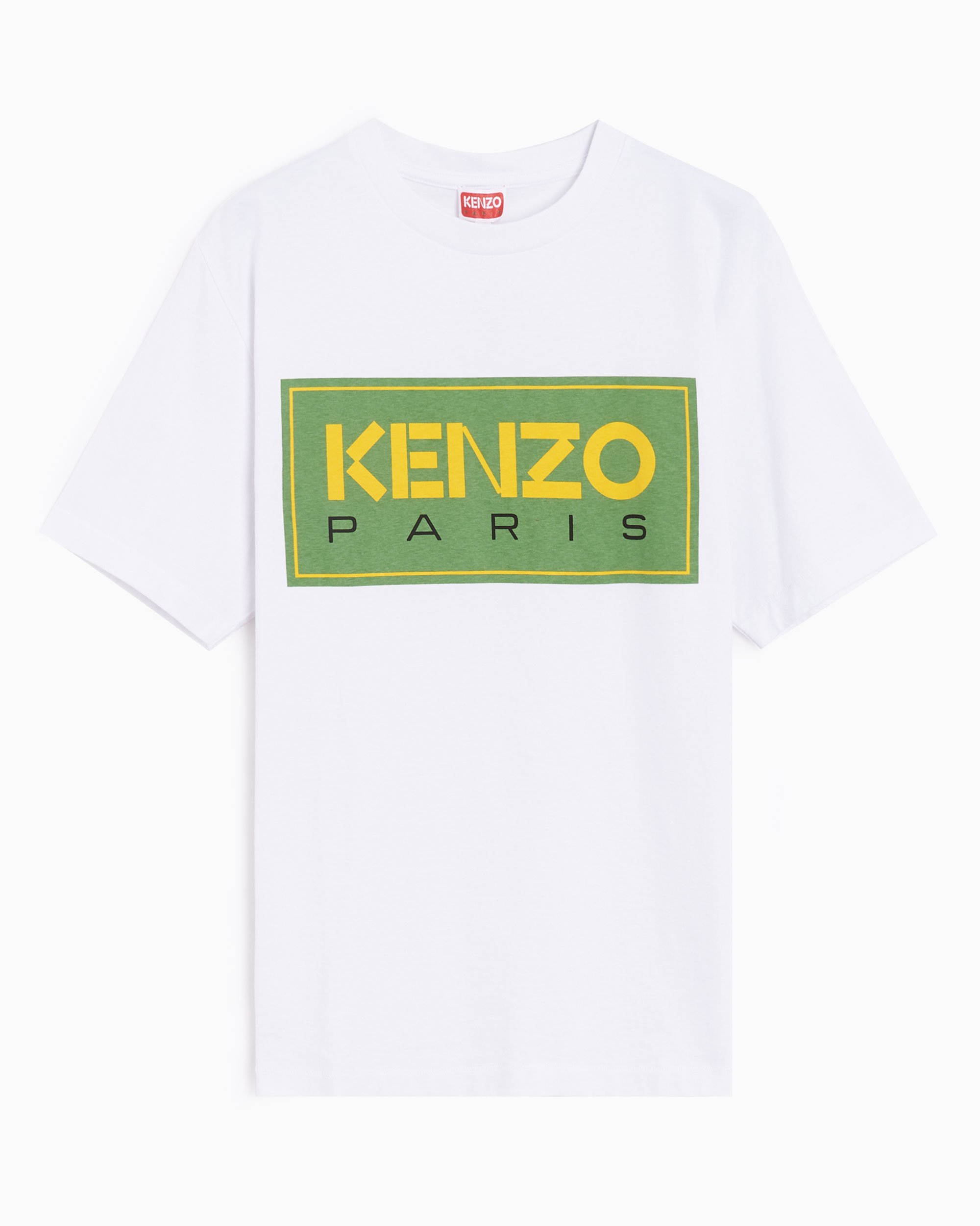 Kenzo Paris Logo Men s T Shirt Blanco FC65TS4134SY 01 Comprar