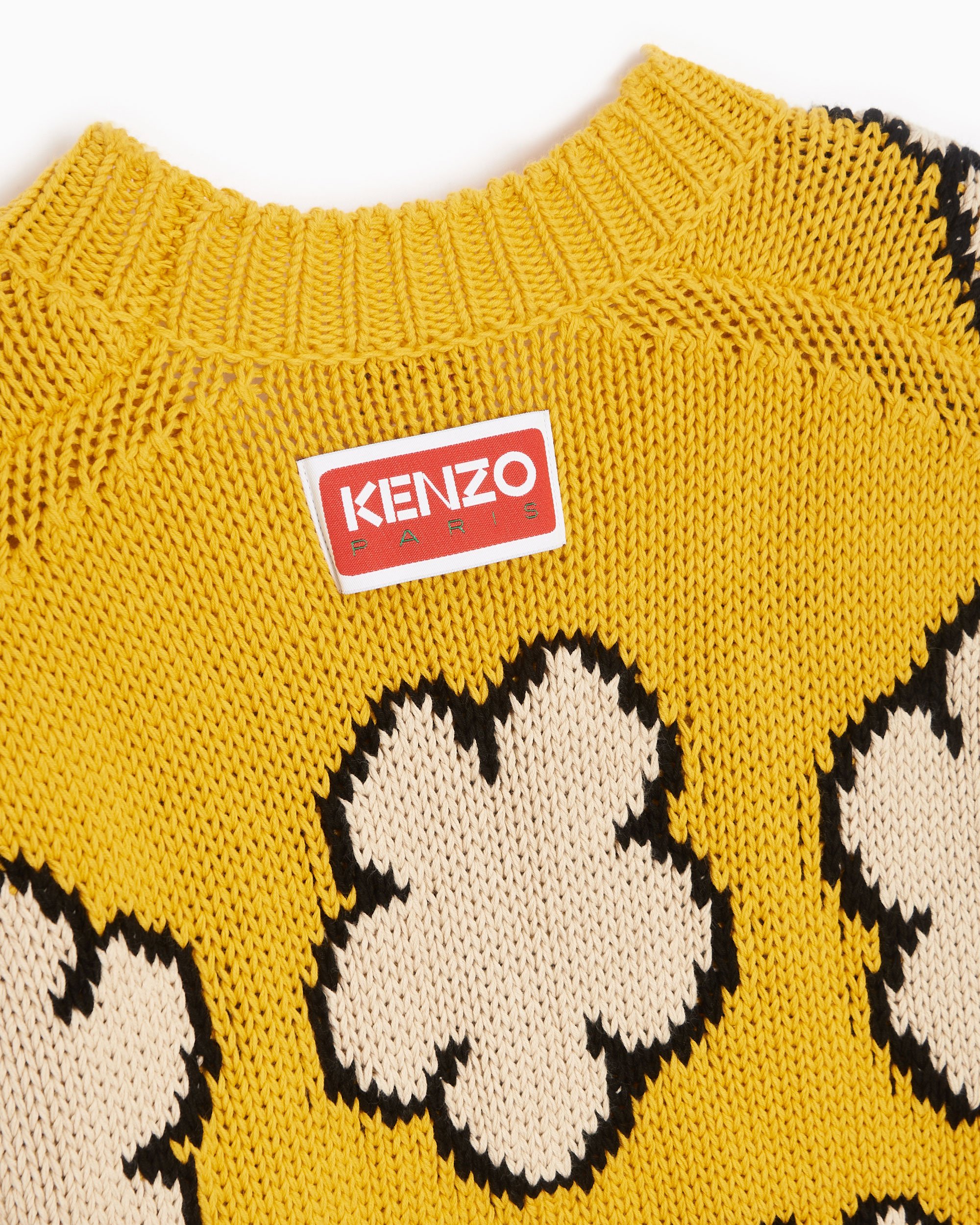Kenzo BOKE FLOWER Men's Sweater Yellow FD55PU3563CI-40| Buy Online 