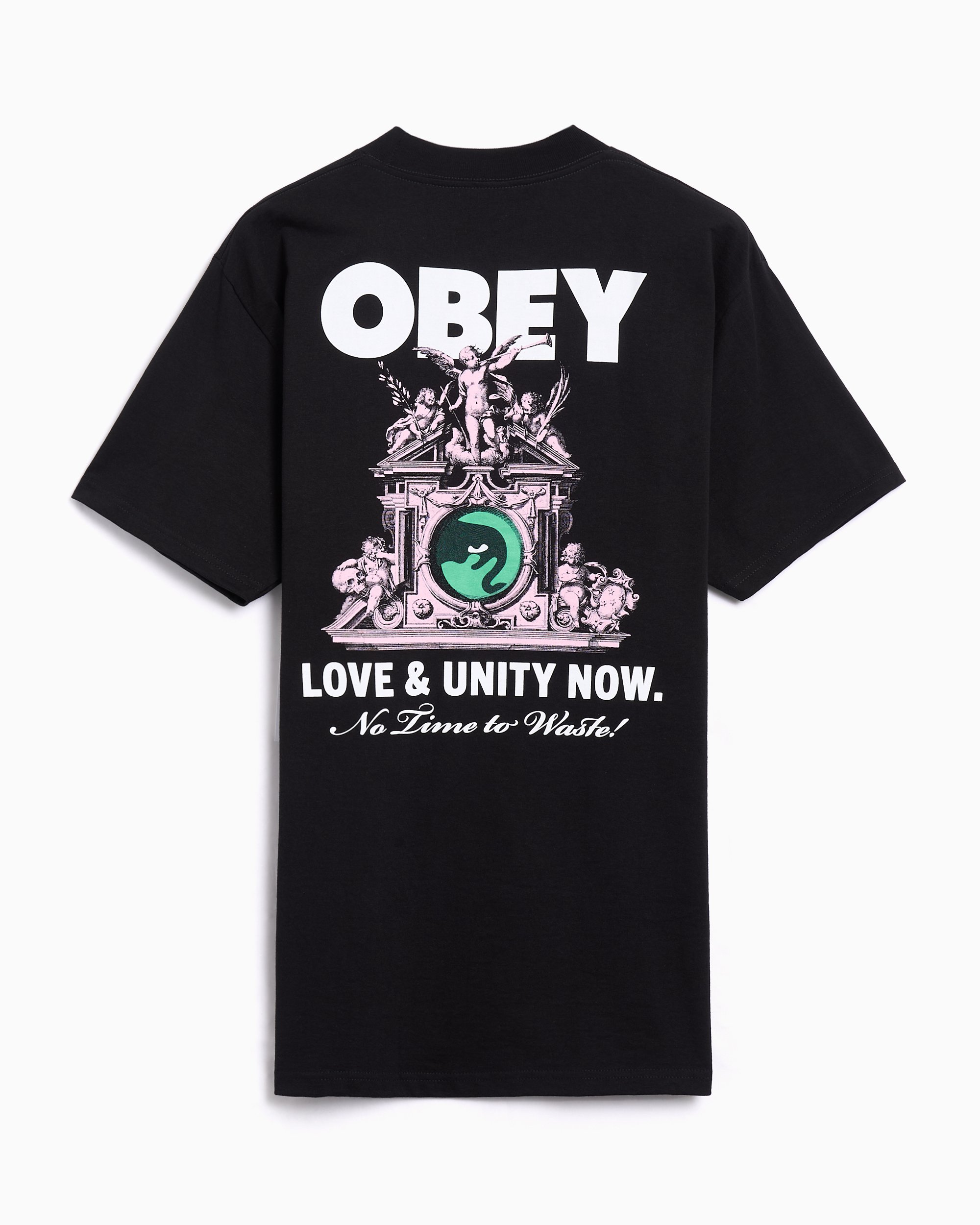 OBEY Clothing Love & Unity Now Relaxed Men's T-Shirt Black