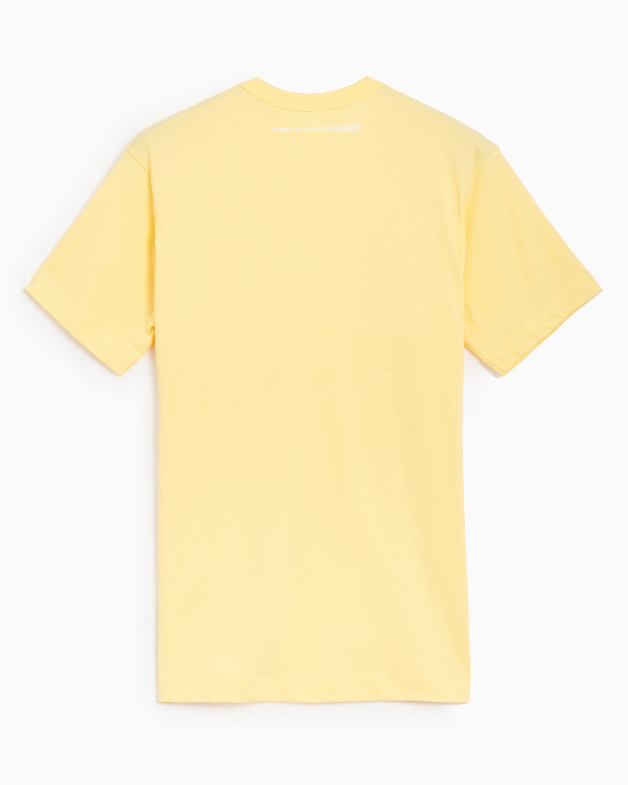 Comme Des Garcons Shirt Men s Knit T Shirt Yellow FN T015 W24 1 FOOTDISTRICT