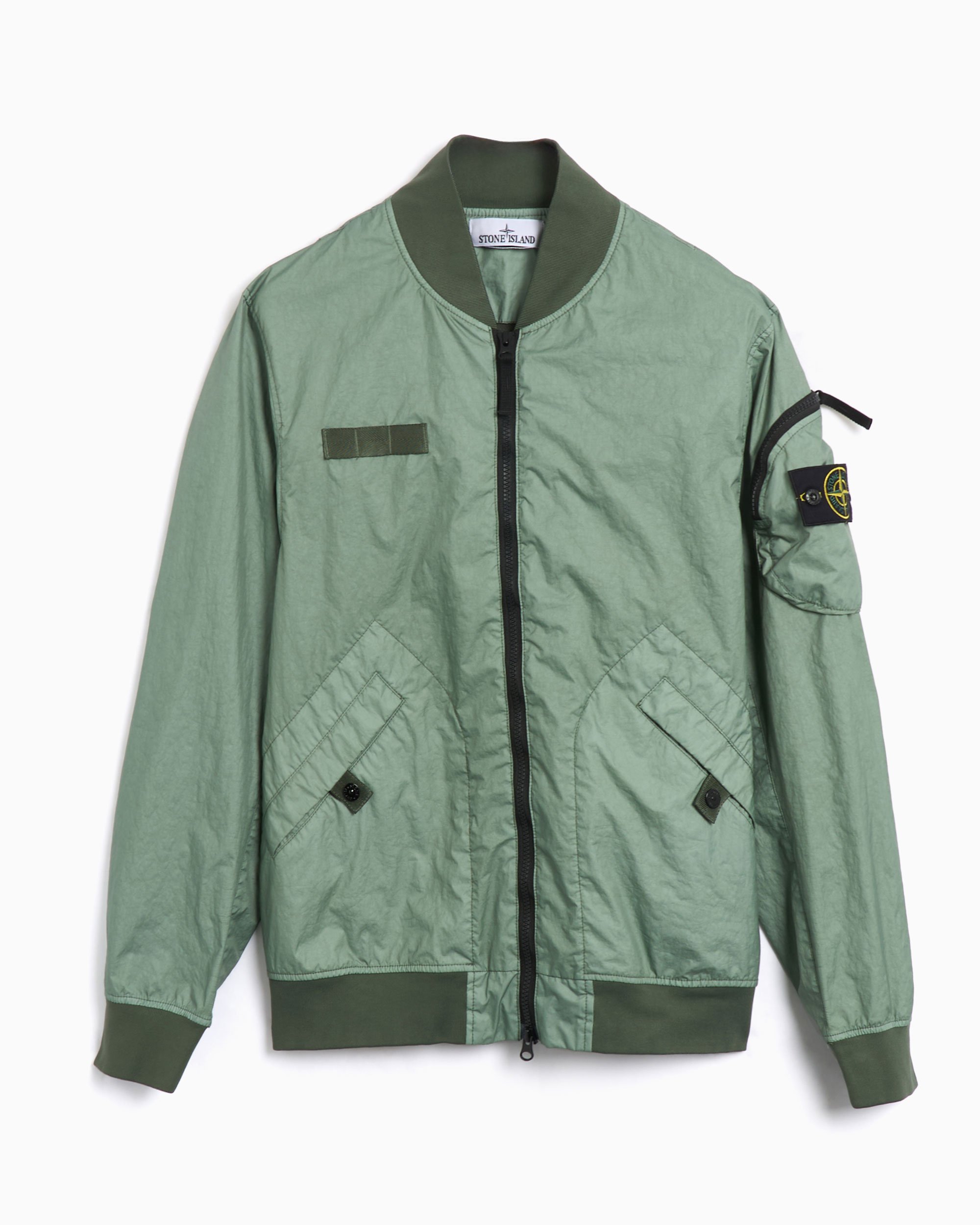Stone Island Men's Bomber Jacket Relaxed Men's Bomber Green