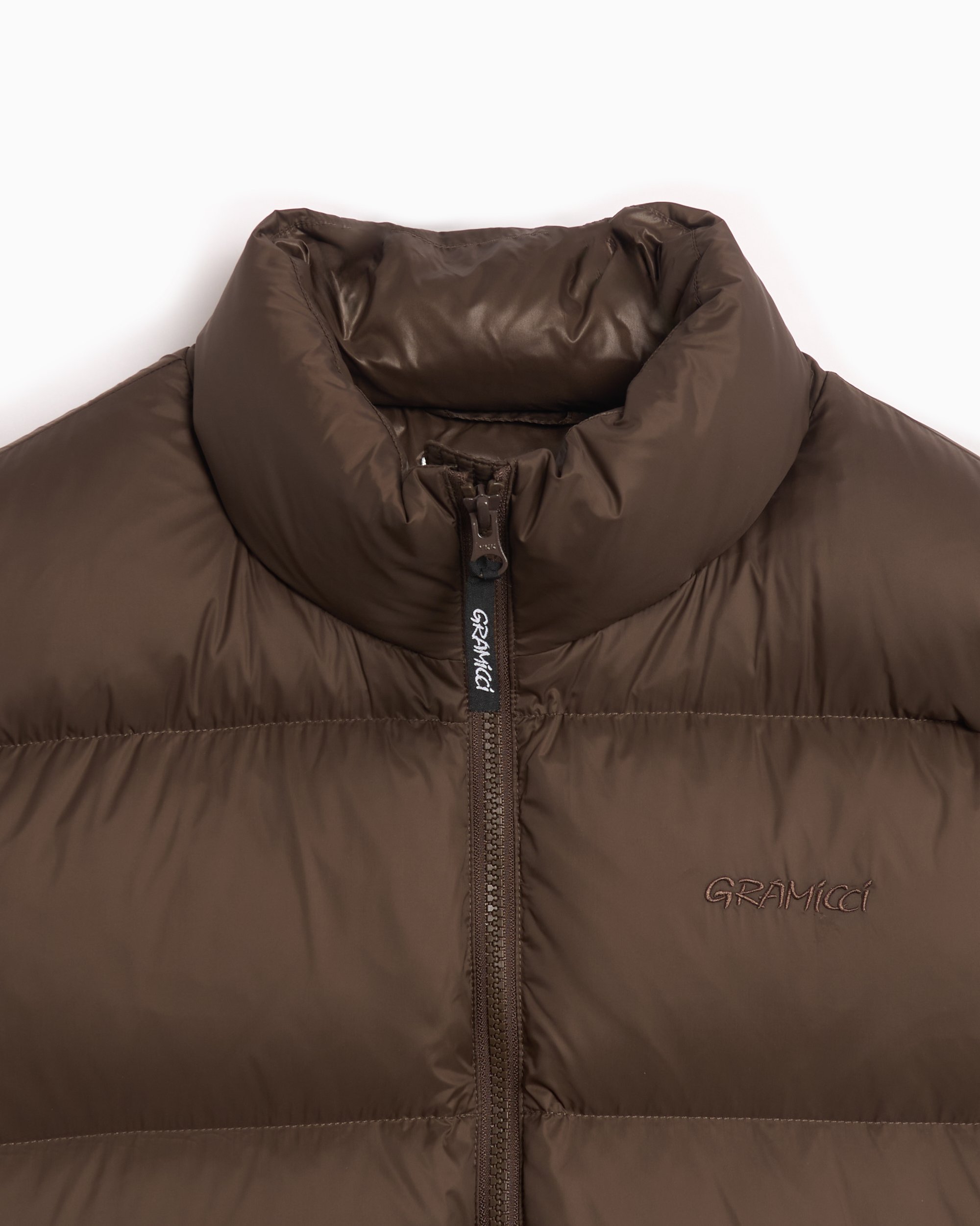 Gramicci Men s Down Puffer Jacket Marron G2FU J013 DARK BROWN FOOTDISTRICT