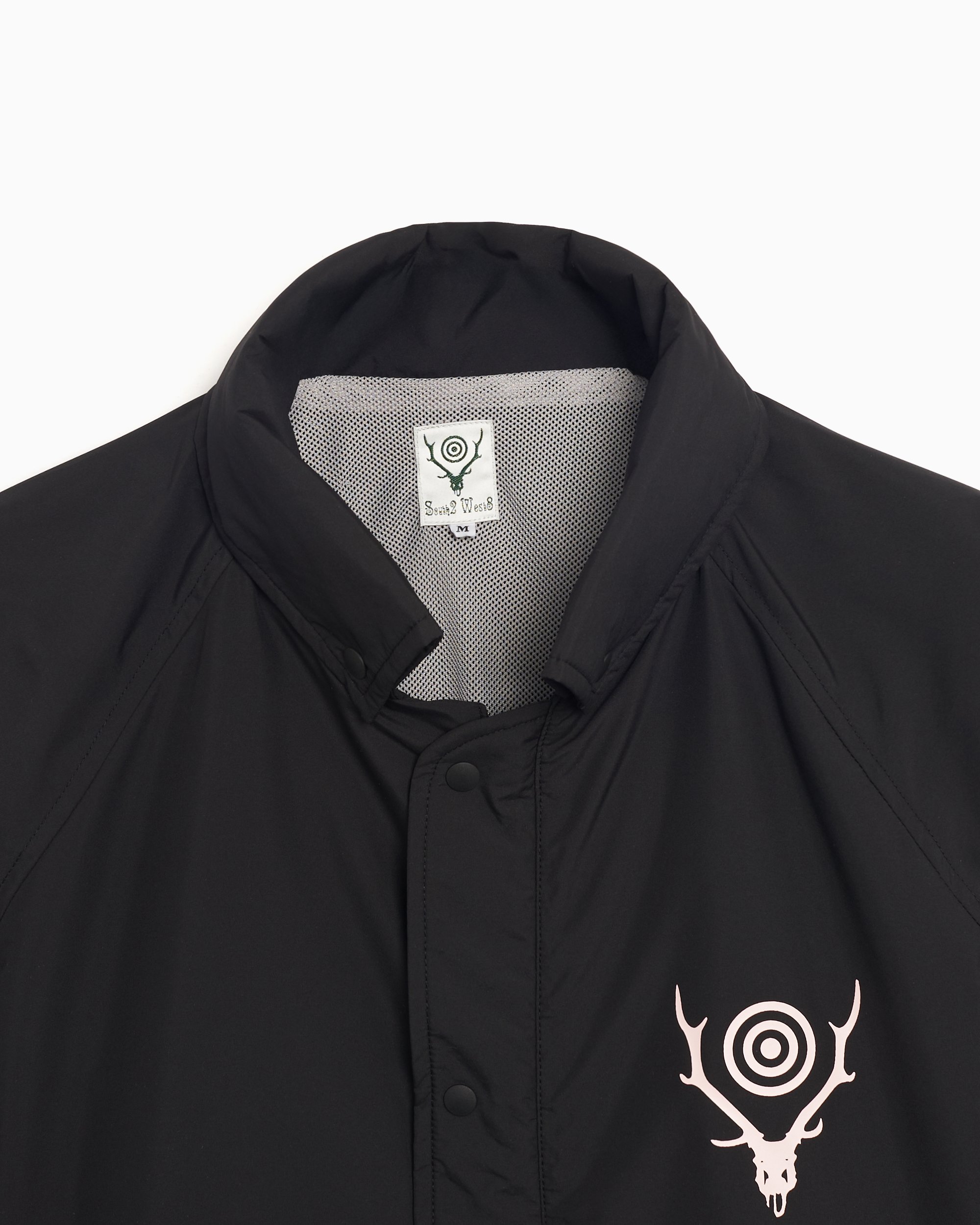 South2 West8 Coach Men's Light Jacket Black QV566-D-Black