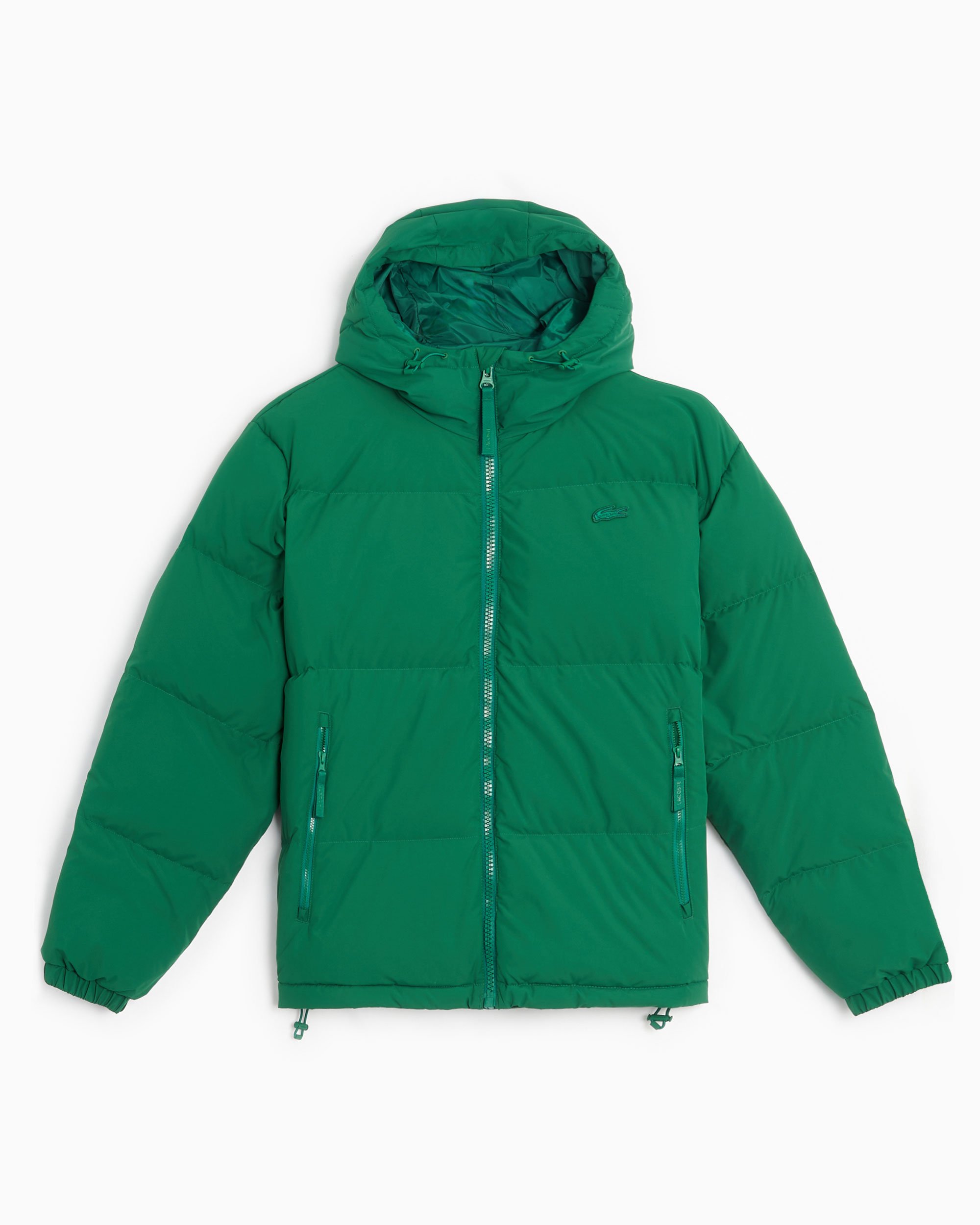 Lacoste Logo Men s Padded Hooded Jacket Verde BH3522 00 CNQ