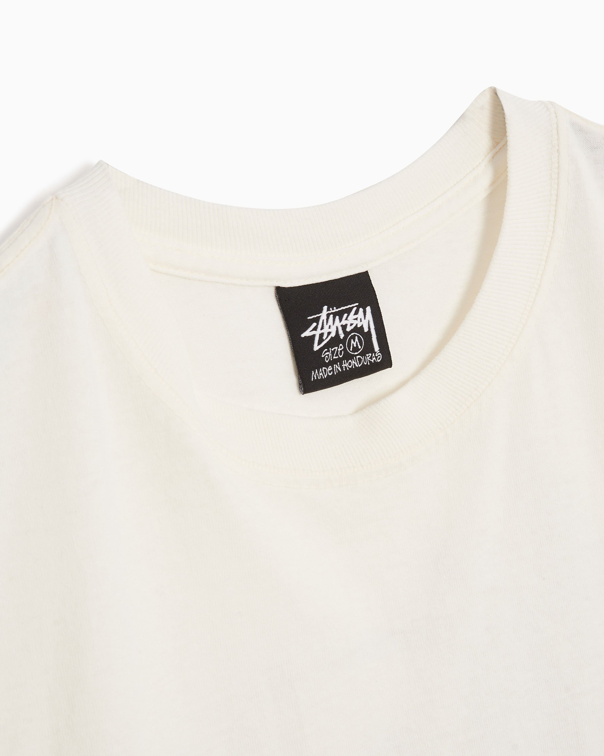 Stüssy Old Phone Pigment Dyed Men's T-Shirt White 1904942