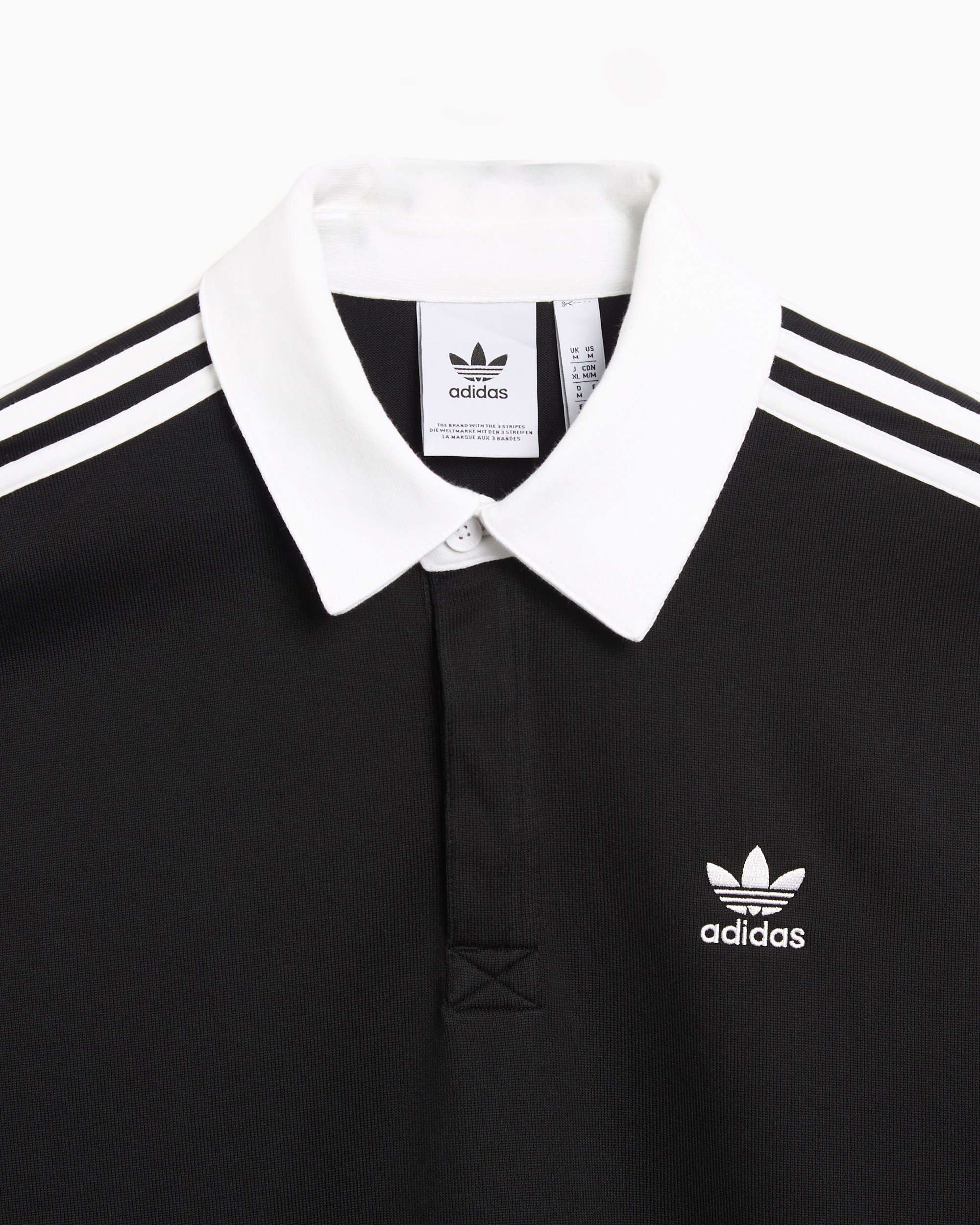 Adidas Originals Men's Rugby Polo Men's Polo Shirt Black IZ4806