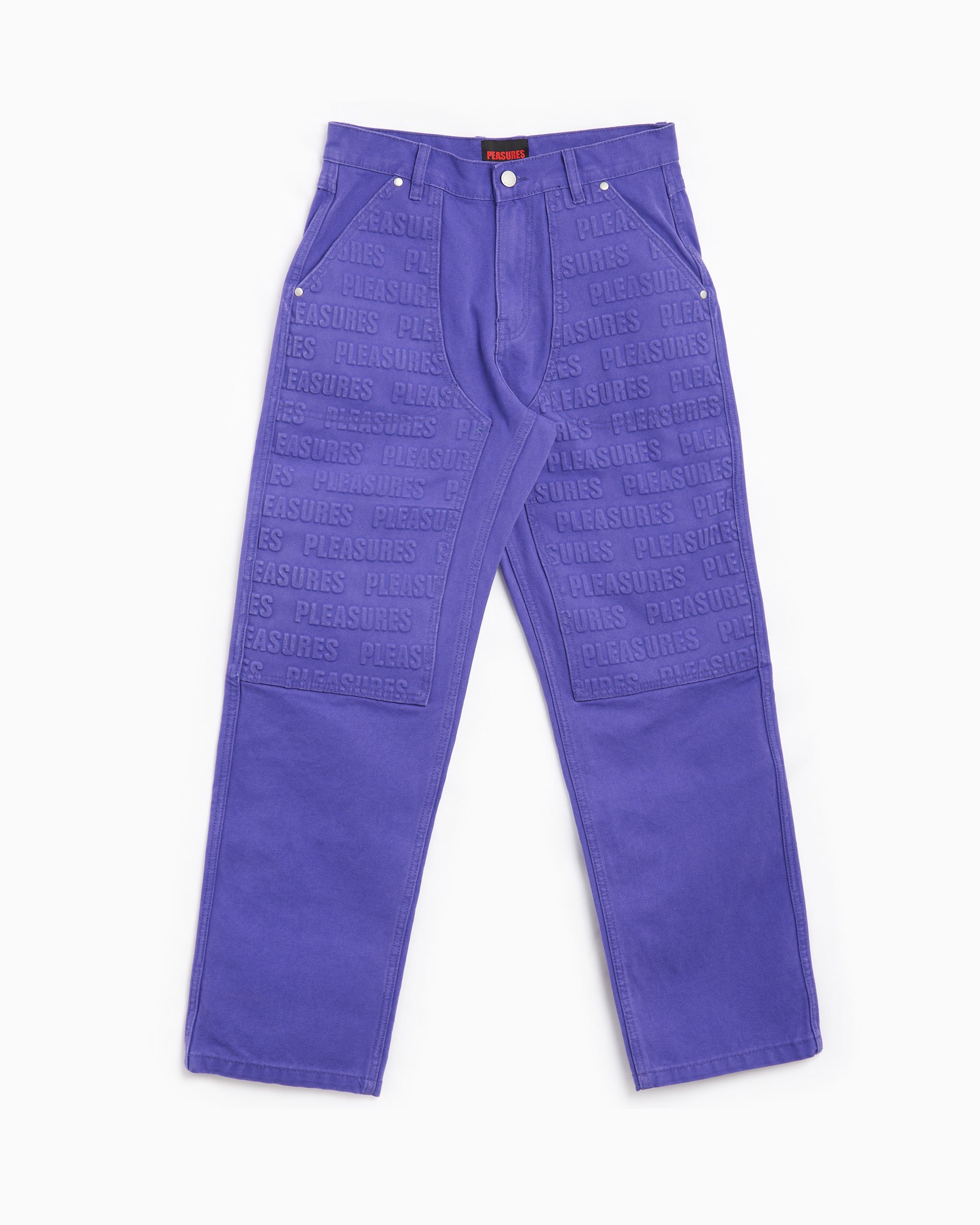 人気ブランドからコーディネートを探す Pleasures Impact Men's Double Knee Pants Purple P24SP041-PURPLE |  FOOTDISTRICT パンツ