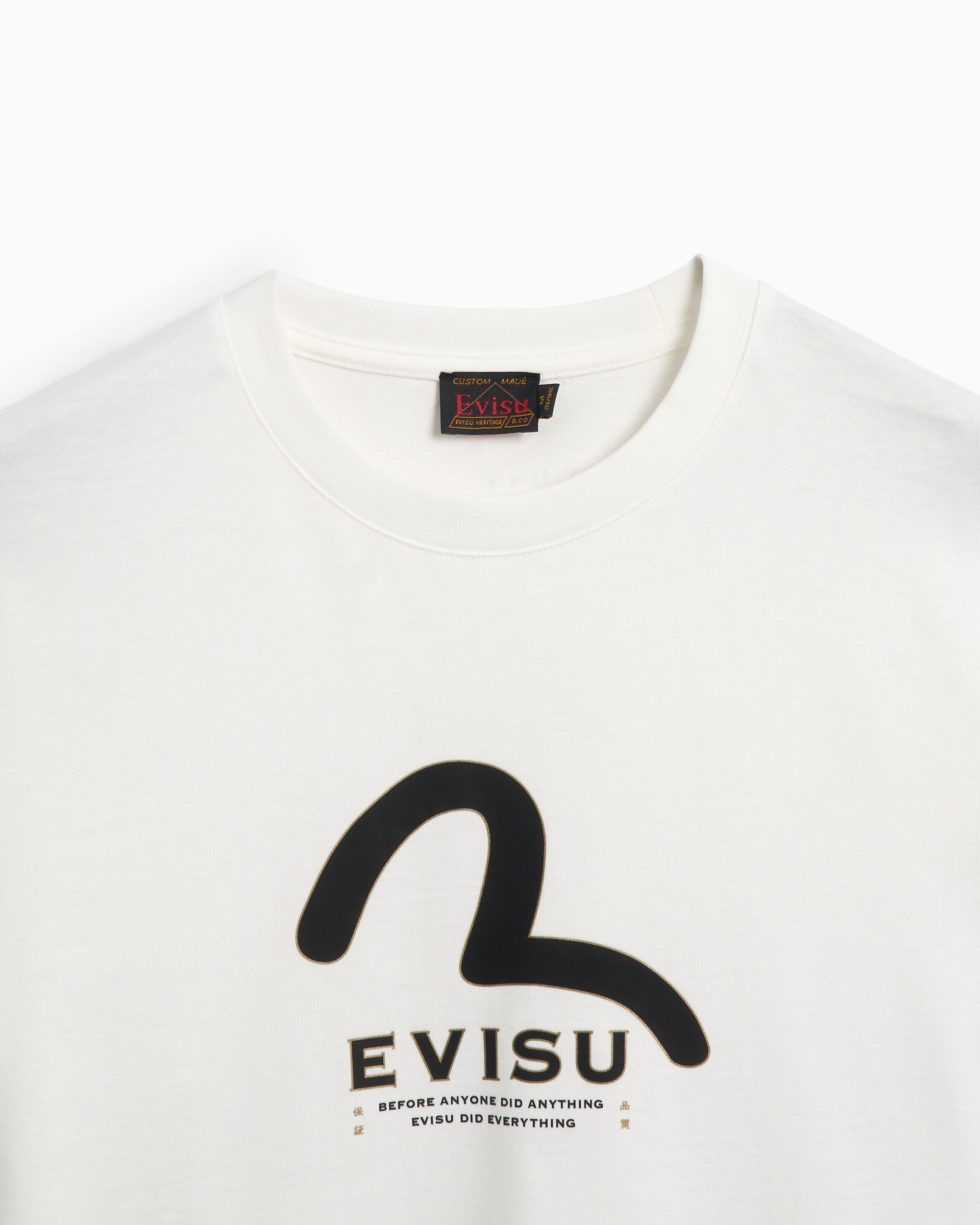 Palace x Evisu Seagull Raglan T-shirt 'Grey Marl' P24EVES002