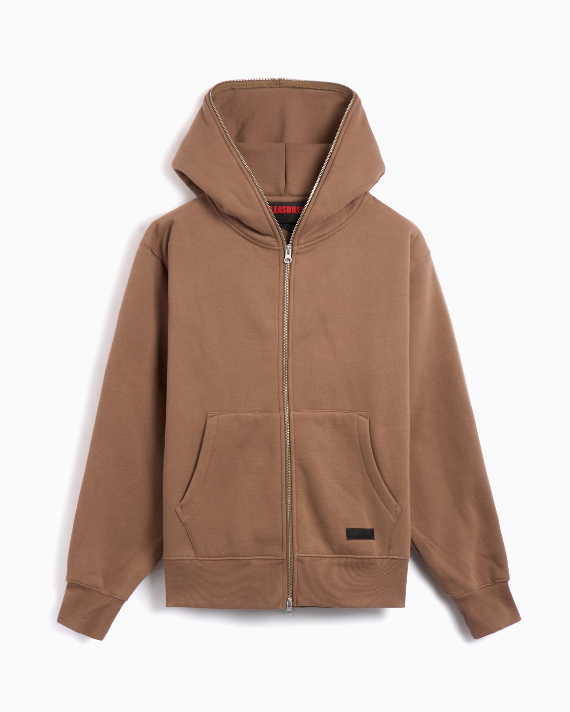 100％安い Zip Dragon Pleasures Men's P24W032-BROWN Brown Hoodie トップス