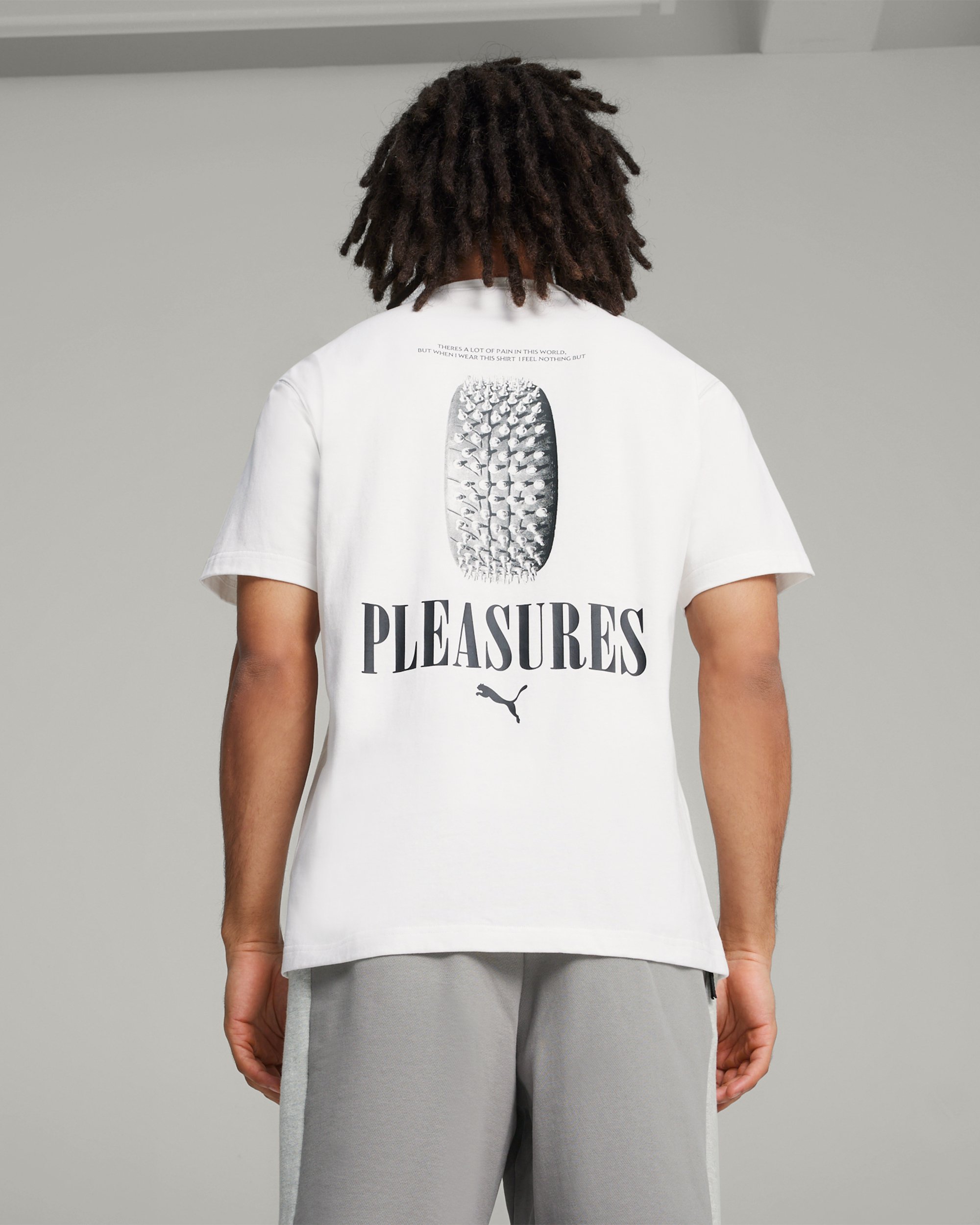 Puma x Pleasures Men's Graphic T-Shirt White 624096-02