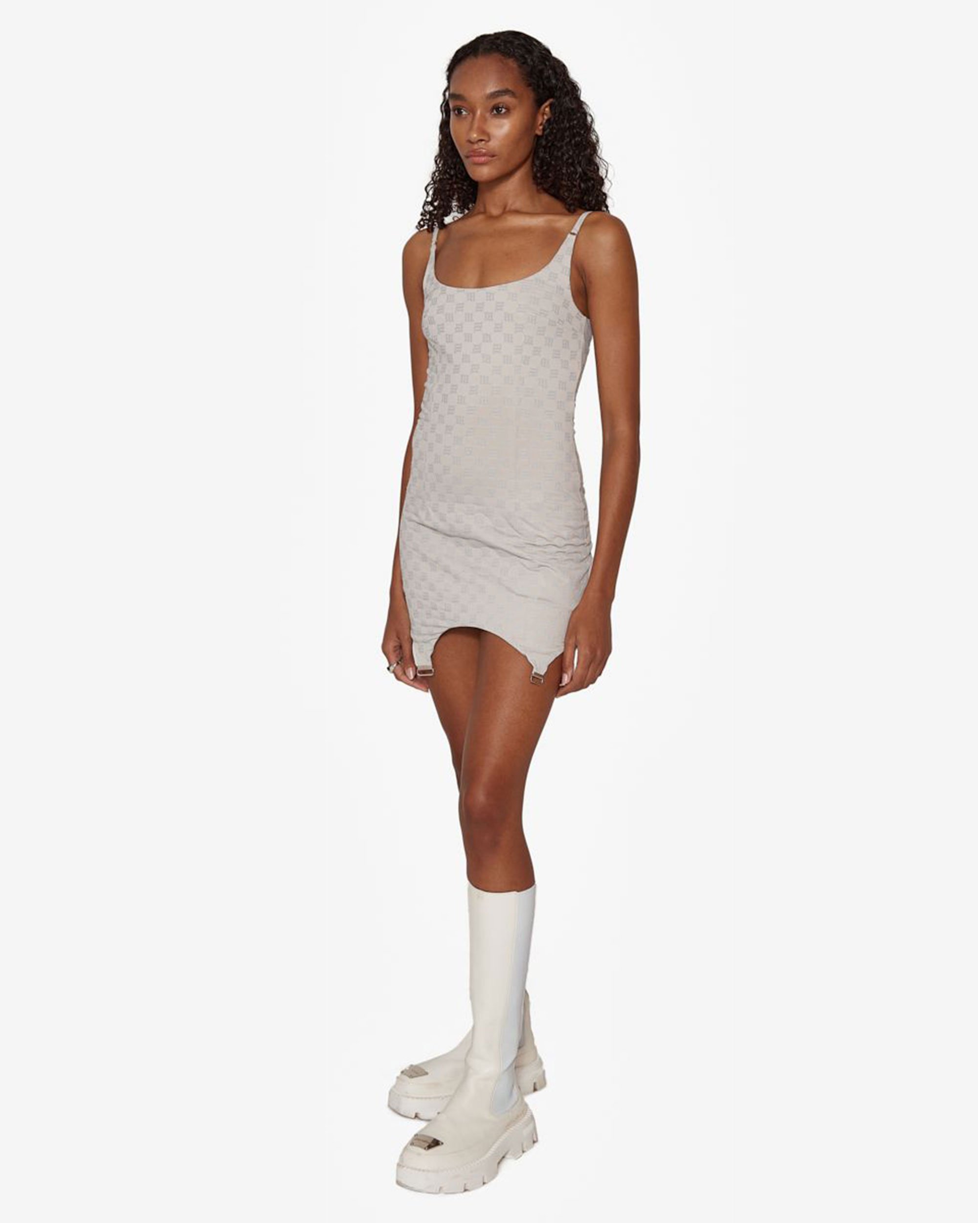 Spaghetti white dress cheap