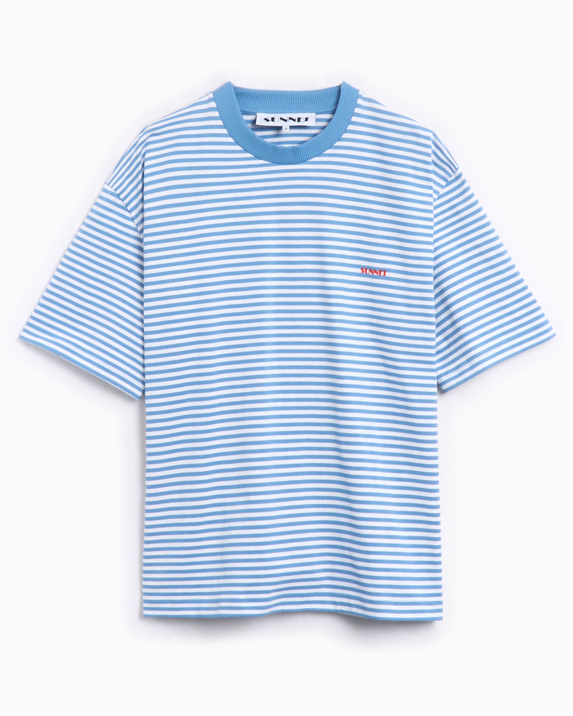 Sunnei Women's Oversized T-Shirt Blue RTWXJER001-JER021-8071