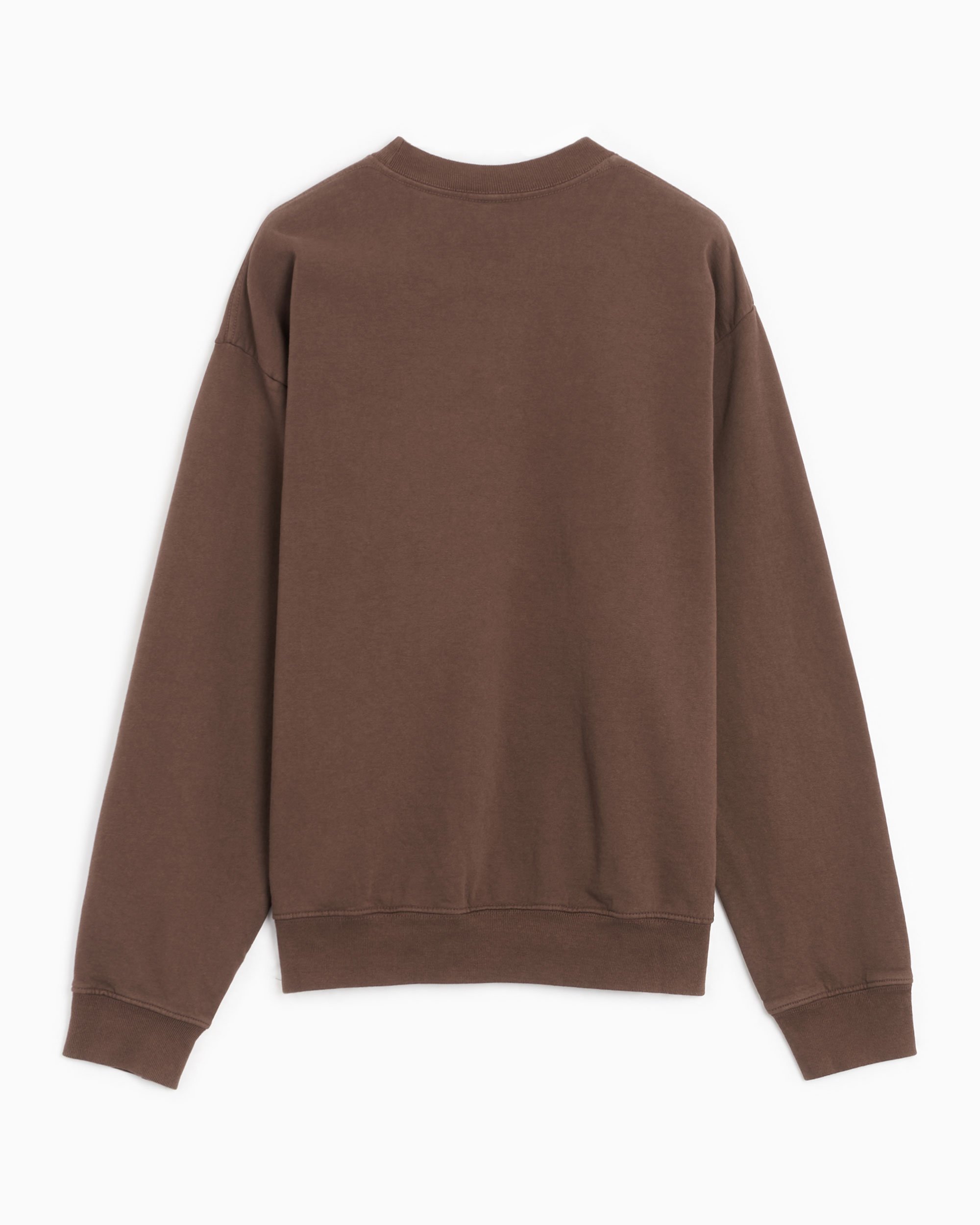 Sporty & Rich Crown Embroidered Unisex Sweatshirt Brown Sporty & Rich Crown Embroidered Unisex Sweatshirt Brown