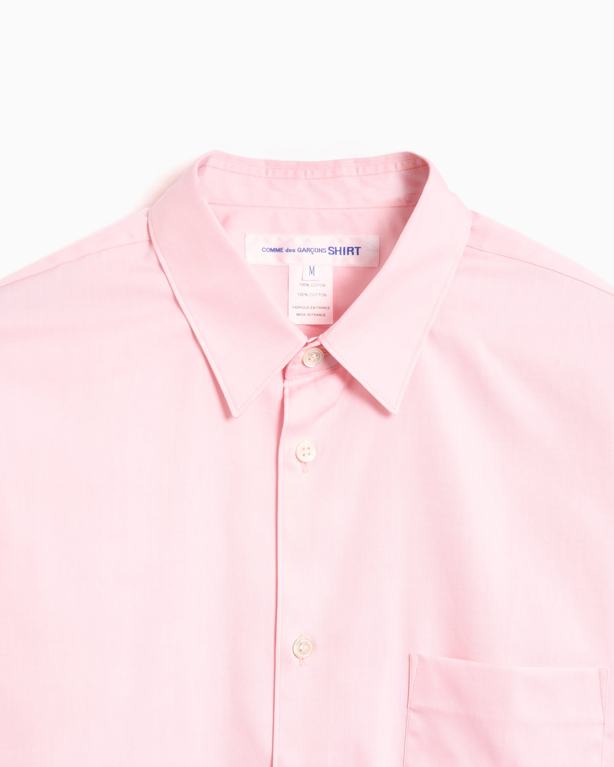 Comme Des Garcons Shirt Men s Shirt Pink FZ B023 PER 2 FOOTDISTRICT
