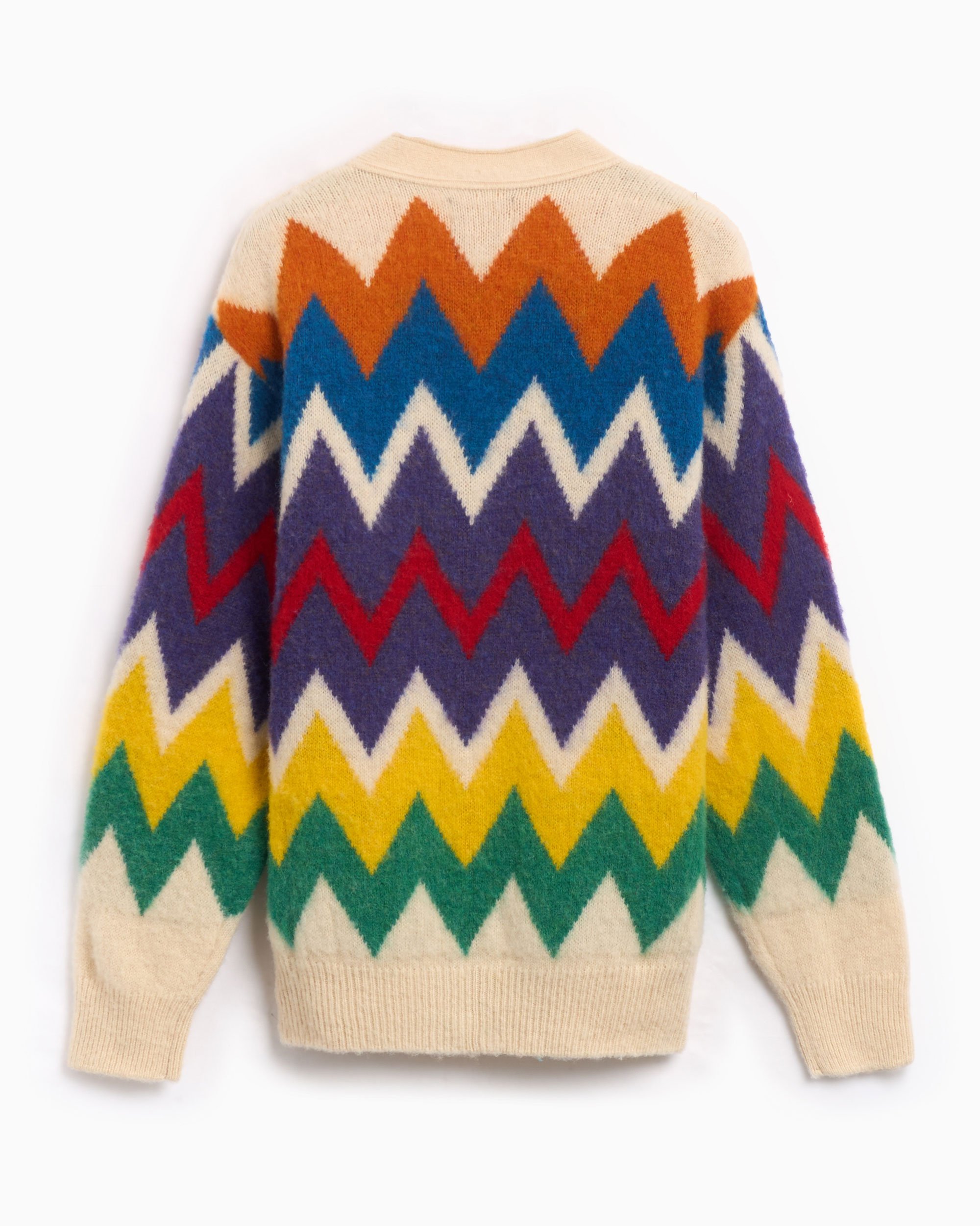 Howlin Fire In The Mind Men s Cardigan Bunt Fire In The Mind Ecru FOOTDISTRICT