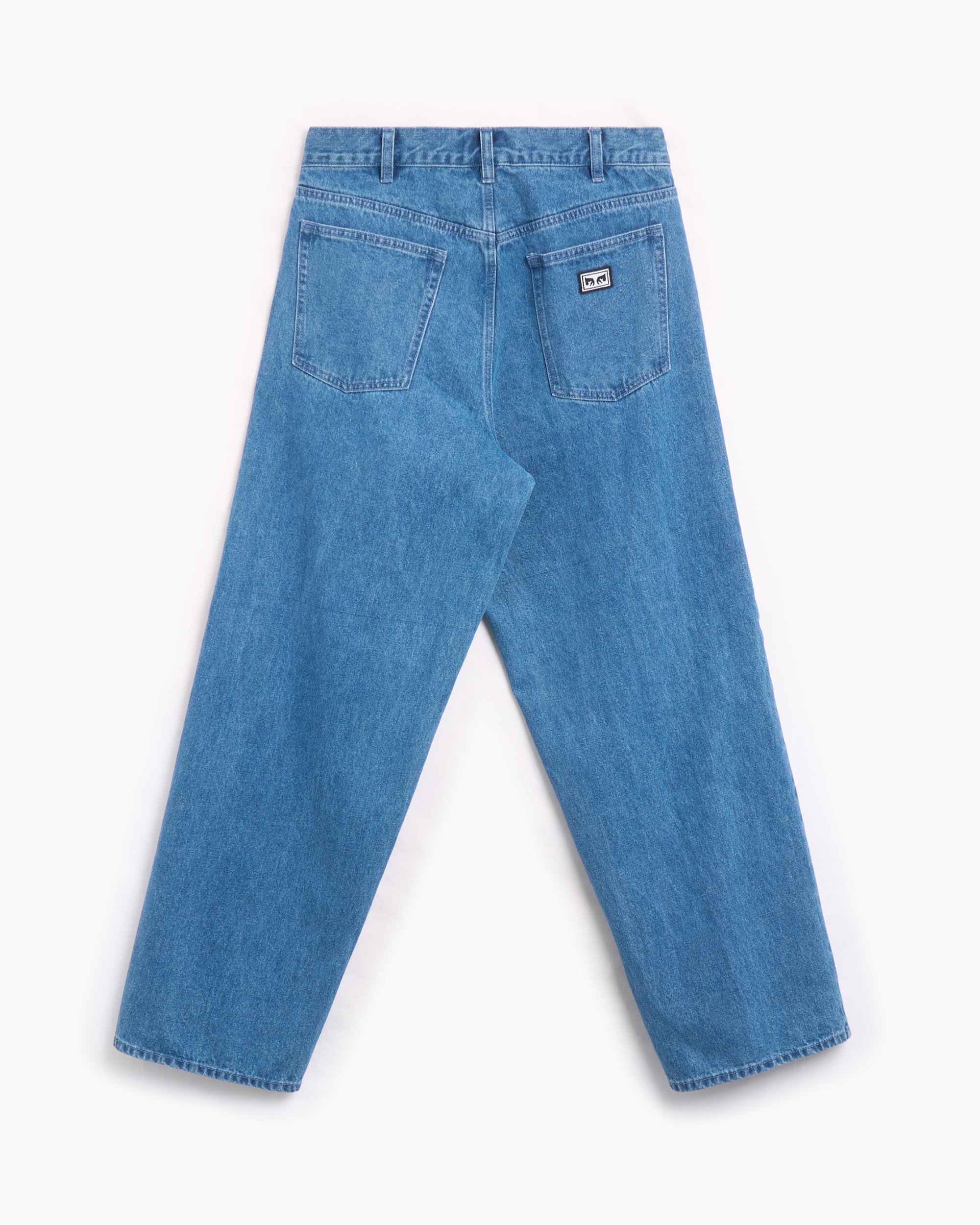 OBEY Clothing Bigwig Men's Baggy Denim Pants Blue 142010087 OBEY Clothing Bigwig Men's Baggy Denim Pants Blue 142010087