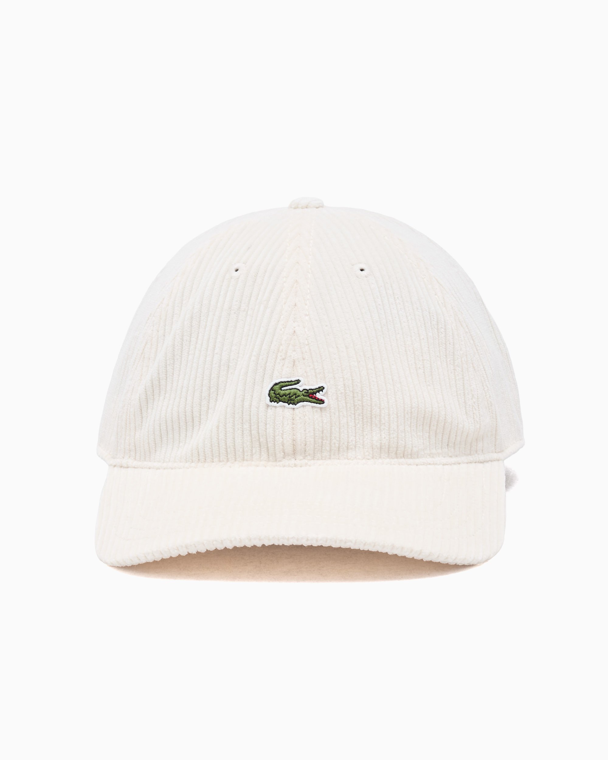 Lacoste Corduroy Unisex Cap White RK3447-00-XFJ | FOOTDISTRICT