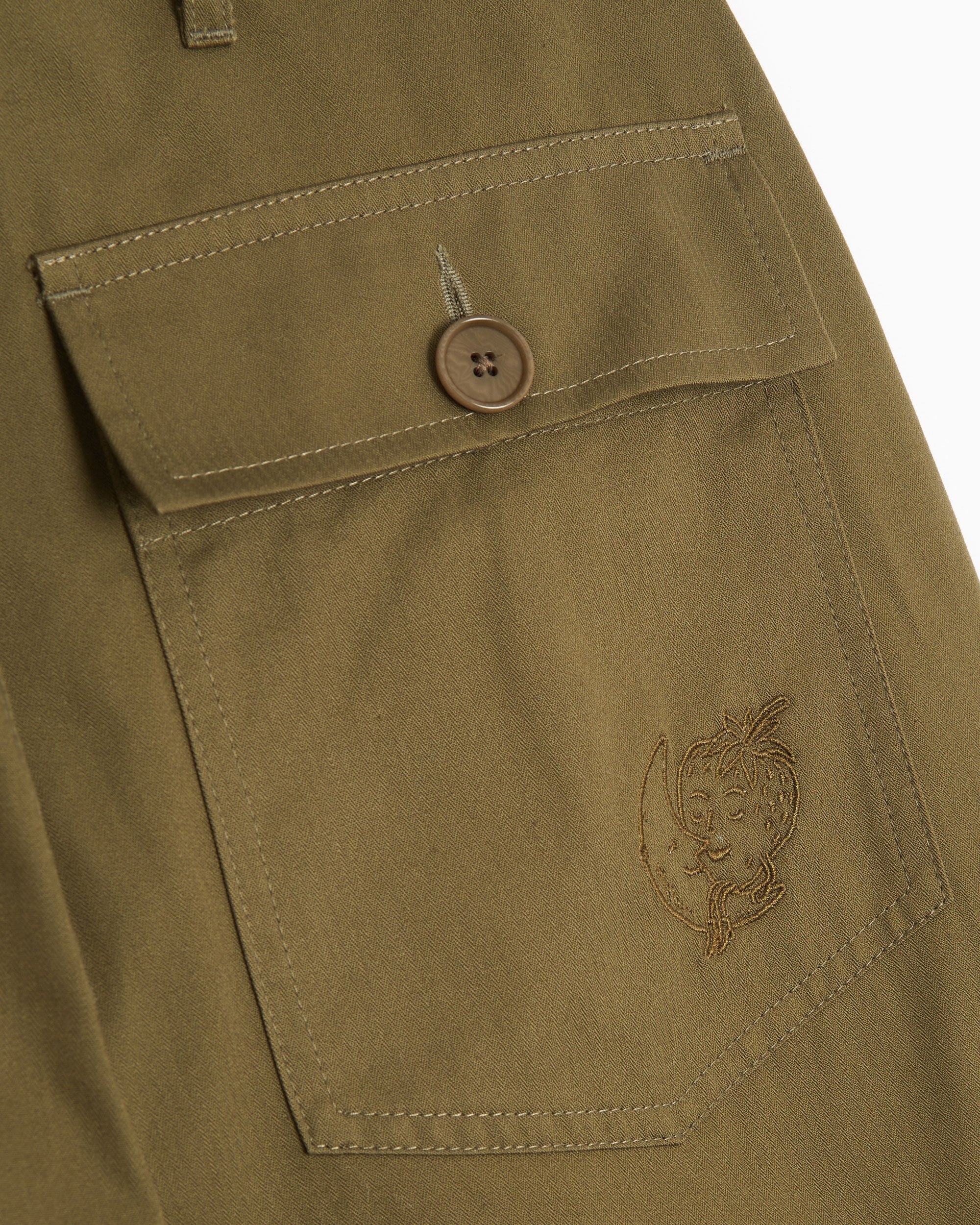 専門店では Samira Workwear Farm High Sky Nasr Woven Unisex Military パンツ