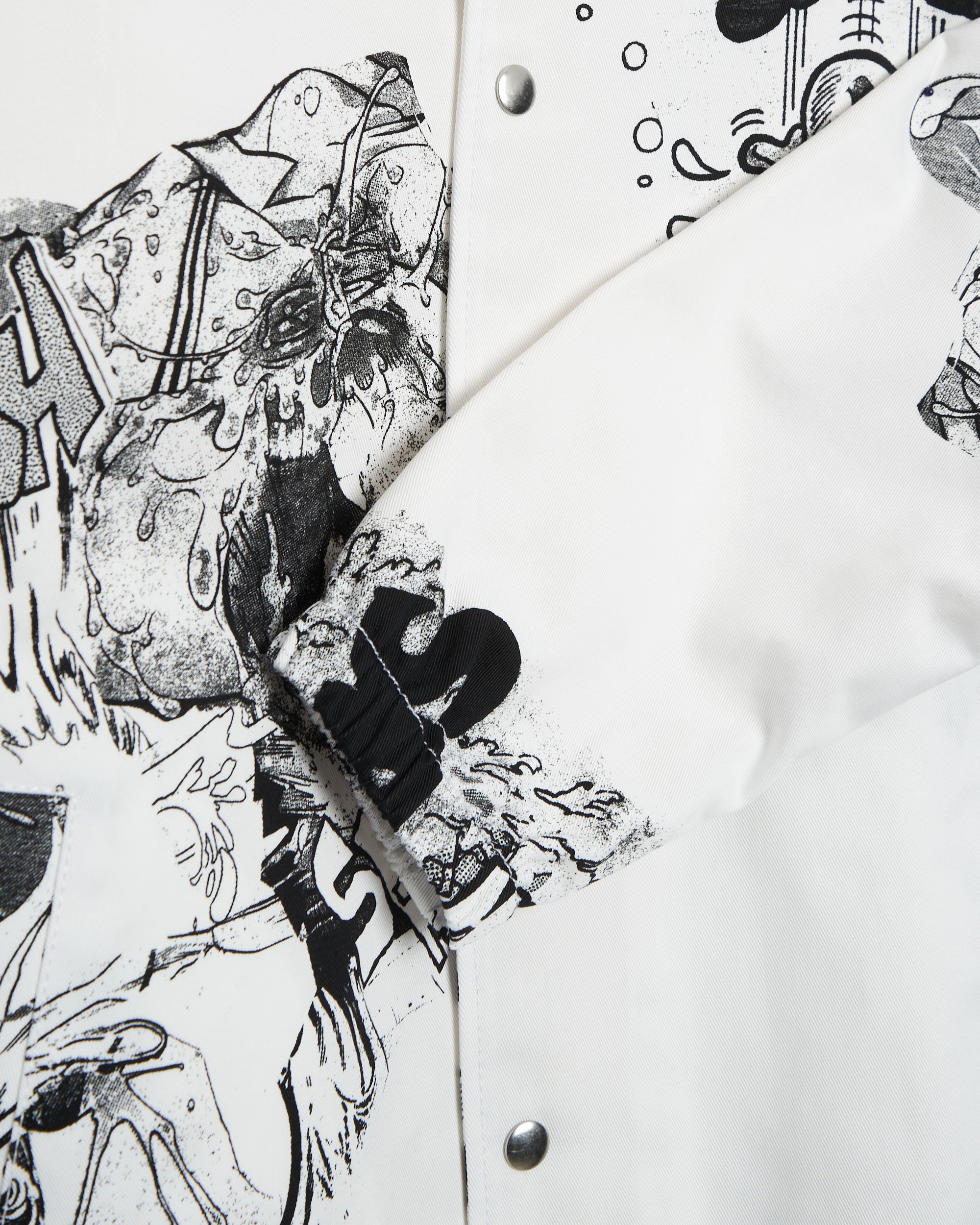 COMME des GARCONS シャツ× Christian Marclay Comme Des Garçons Shirt x Christian Marclay wide-leg Shorts