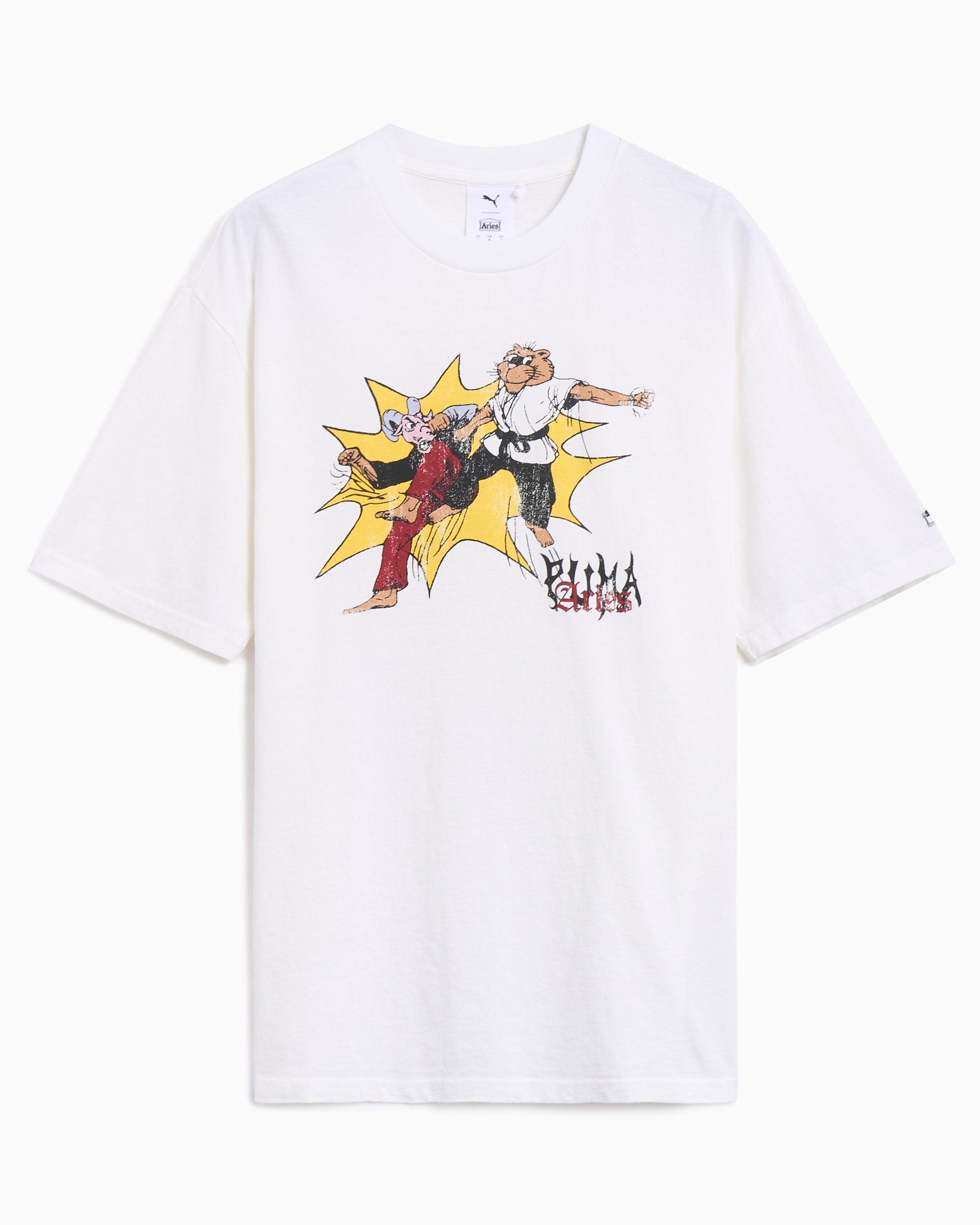 Puma x Aries Men's T-Shirt White 629495-02 | FOOTDISTRICT