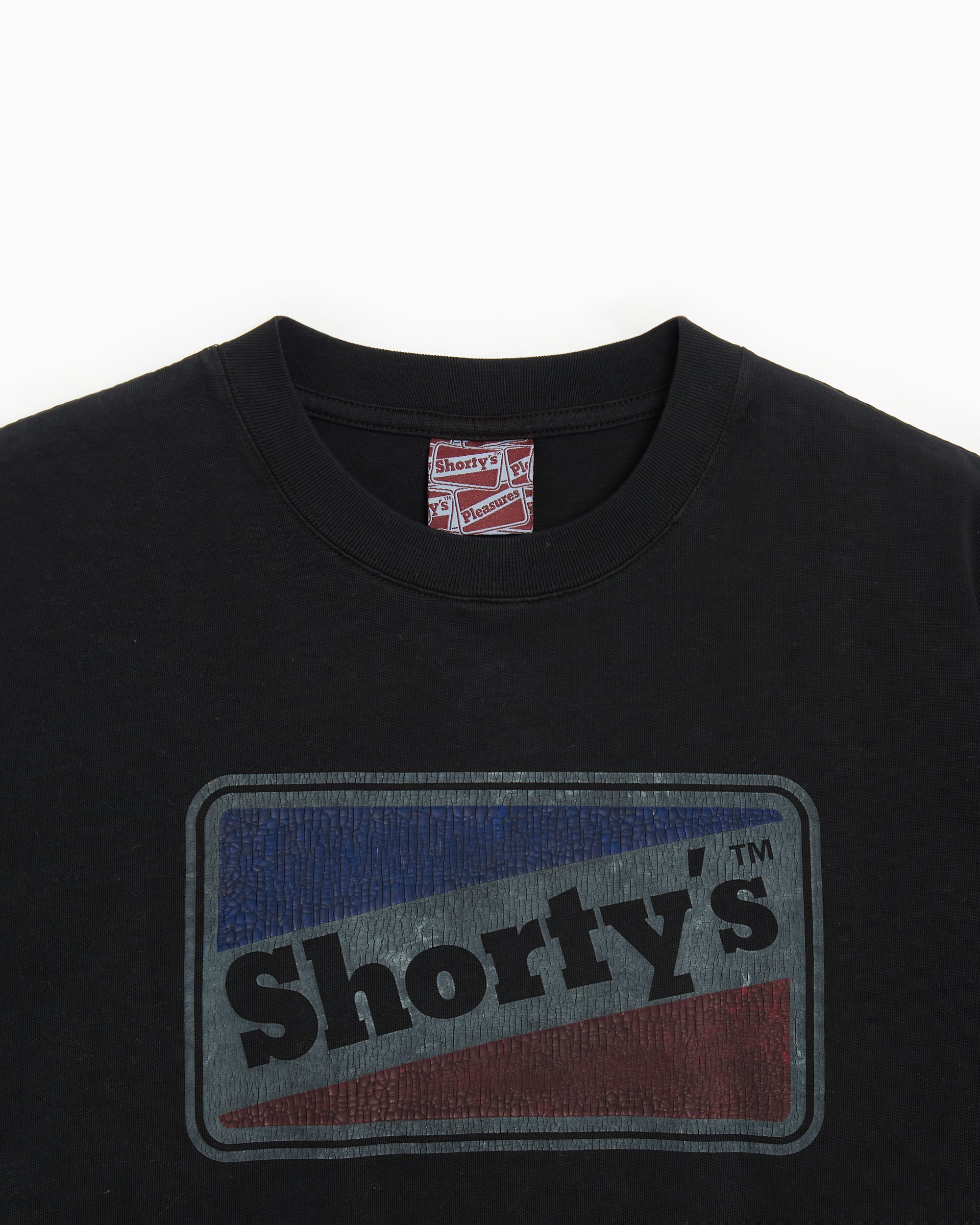 Pleasures x Shortys Box Logo Men's Heavyweight T-Shirt Black Pleasures x Shortys Box Logo Men's Heavyweight T-Shirt Black