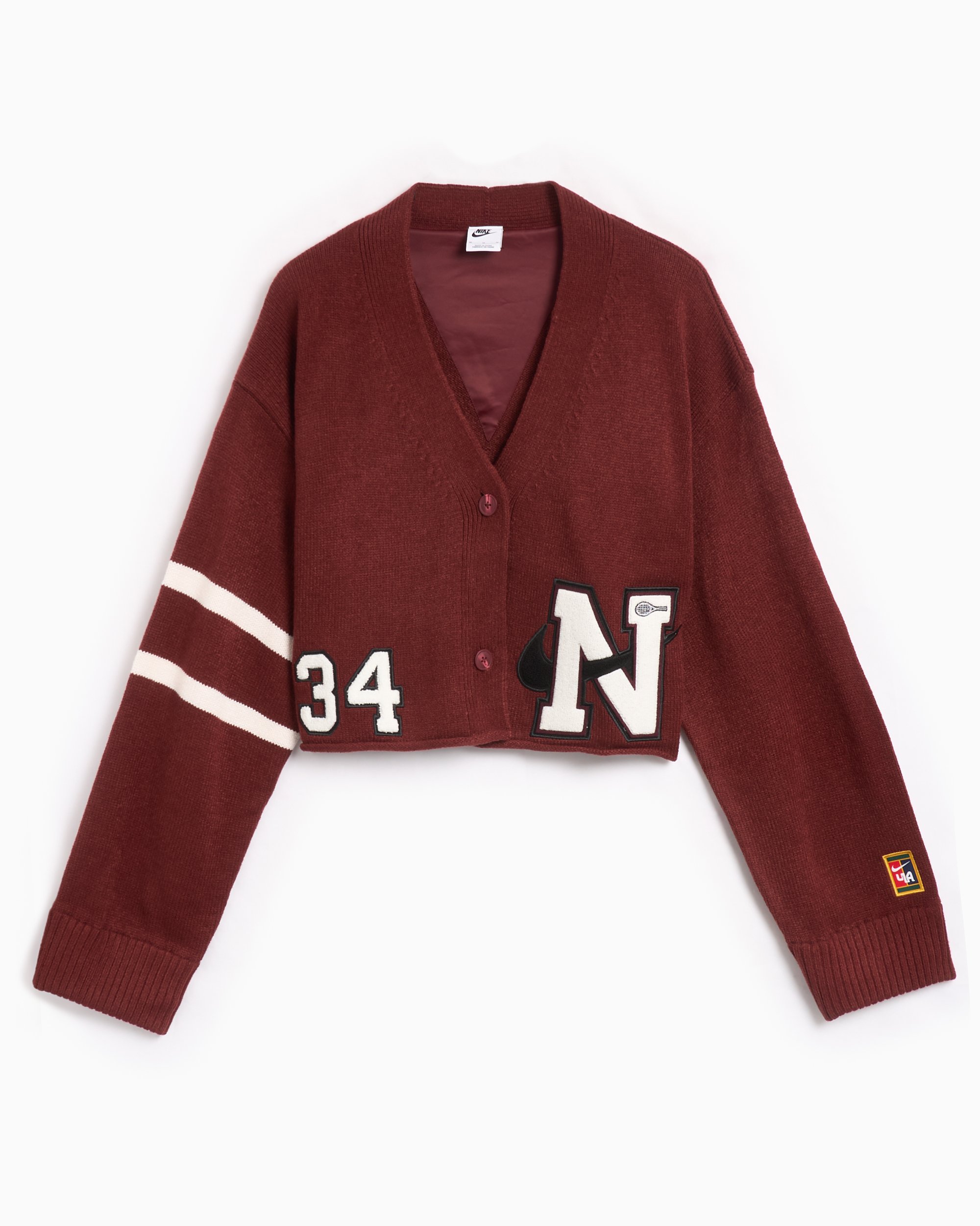 Nike x YOON Women s Cardigan Burgundy FZ0274 619 FOOTDISTRICT