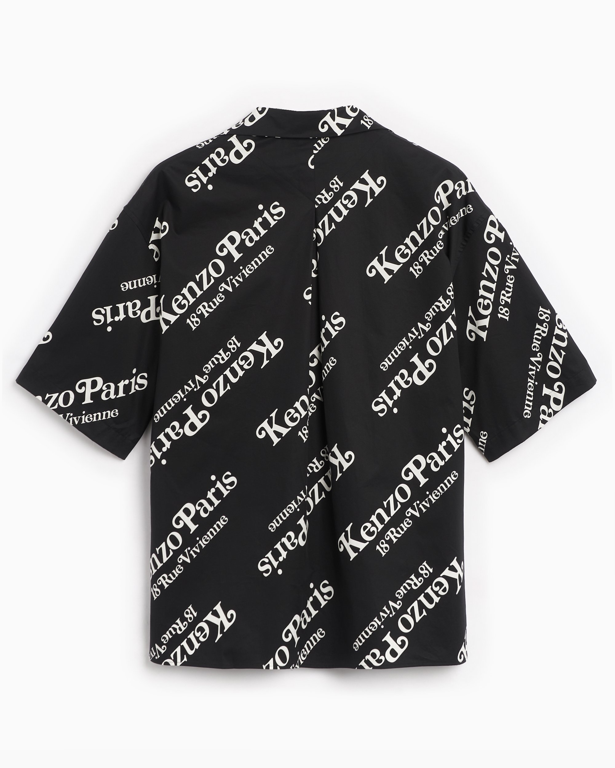 Kenzo By Verdy Men s Boxy Shirt Negro Blanco FE55CH1119P4 99