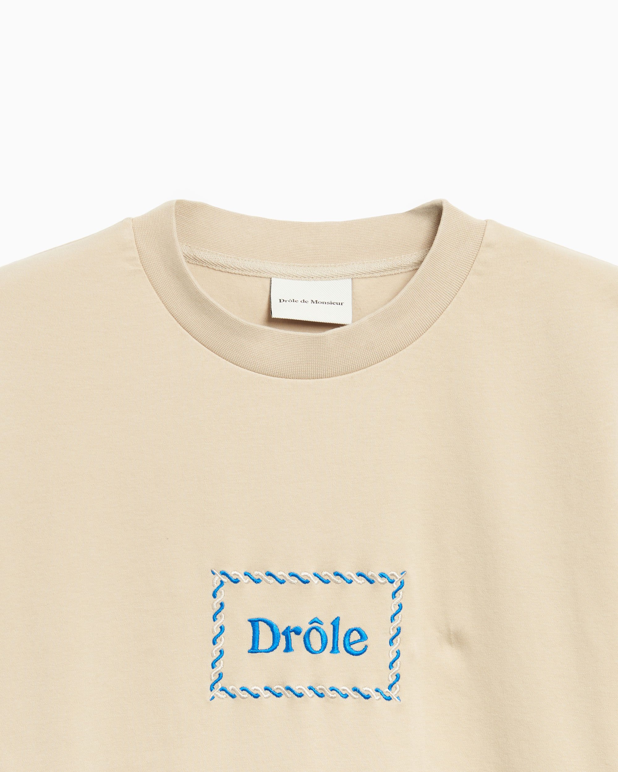 Drôle de Monsieur Drôle Men's T-Shirt Beige TS187-CO002-TA 