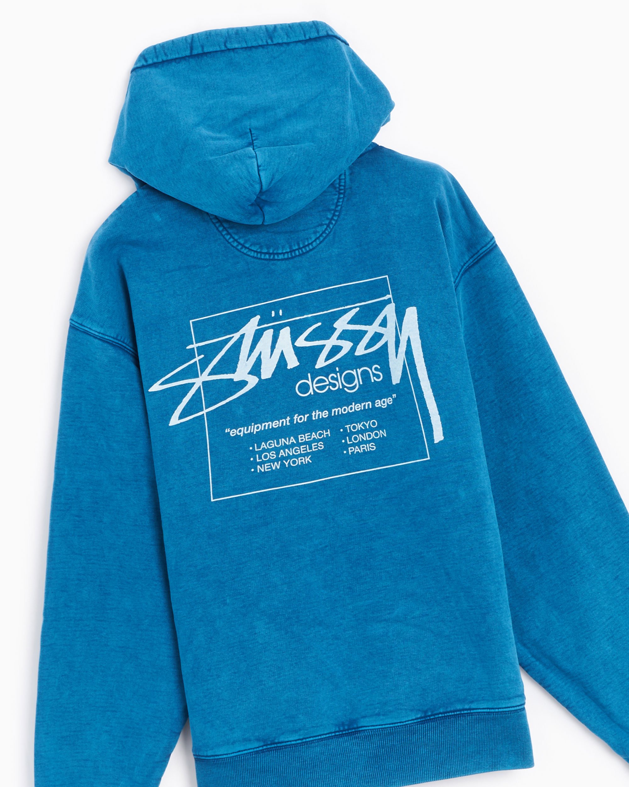 Stüssy Dyed Stüssy Designs Men's Hoodie Blue 118485-BLUE| Buy