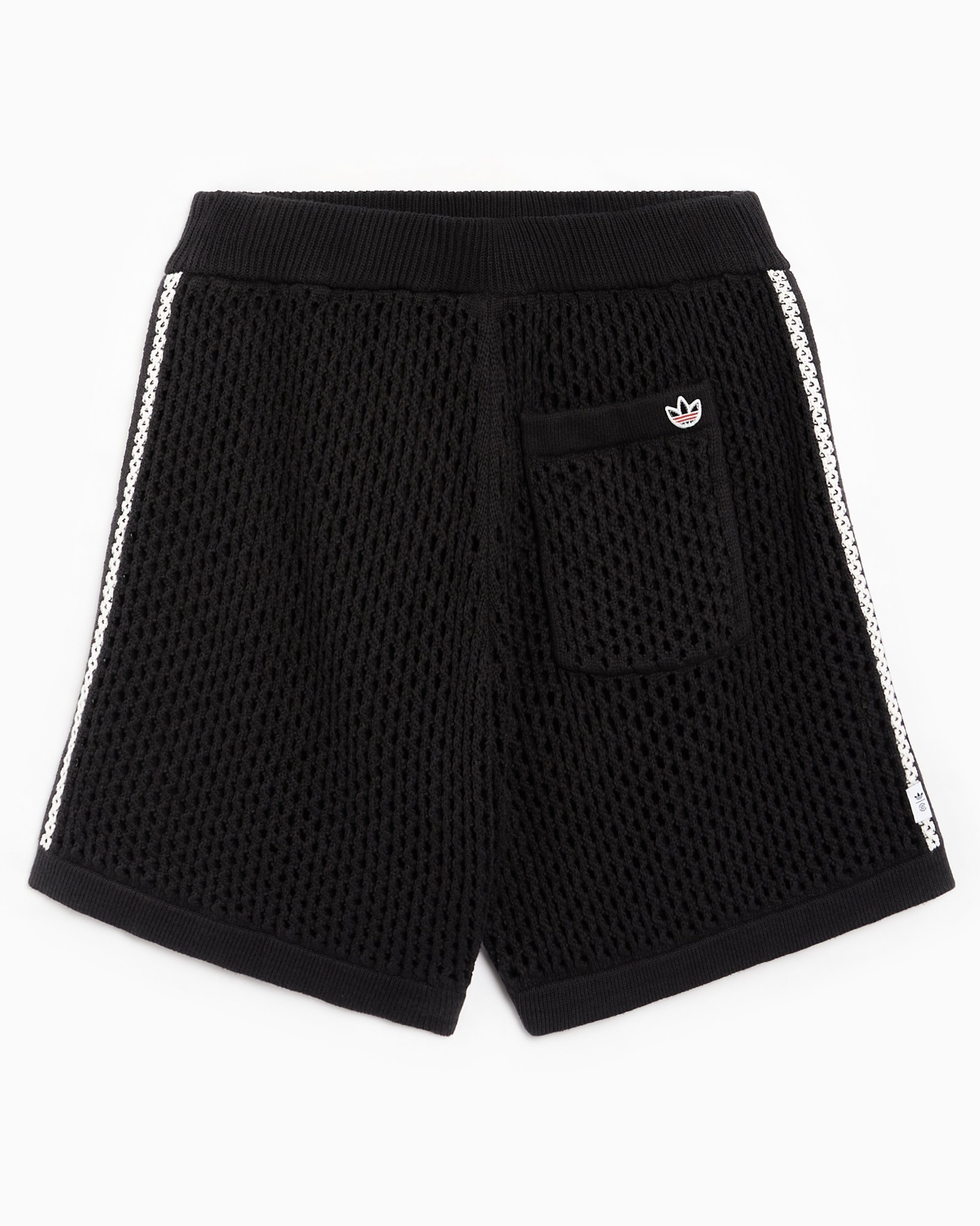 adidas Originals x CLOT By Edison Chen Unisex Crochet Shorts Nero JF4273 FOOTDISTRICT