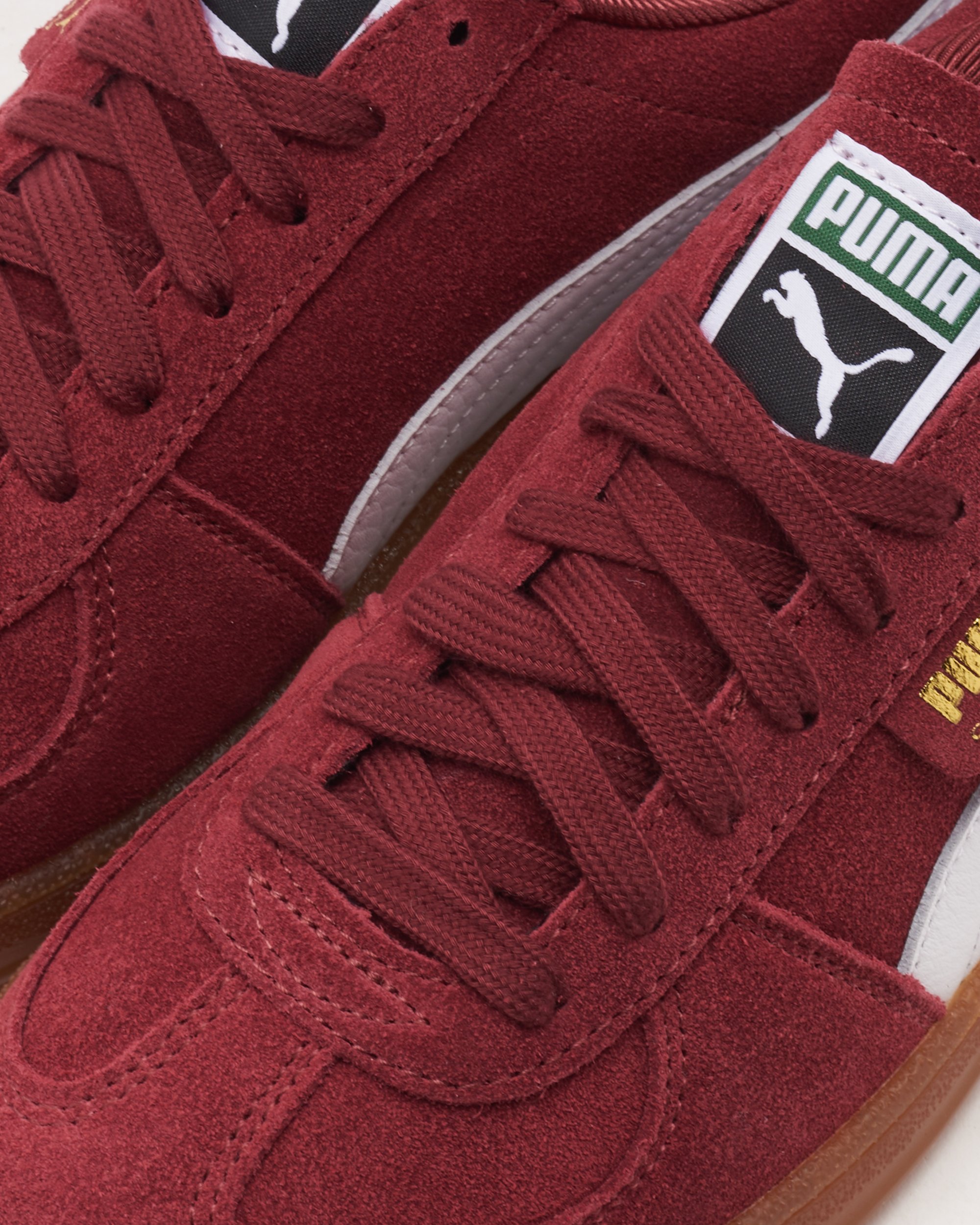 Puma suede burgundy gum shop