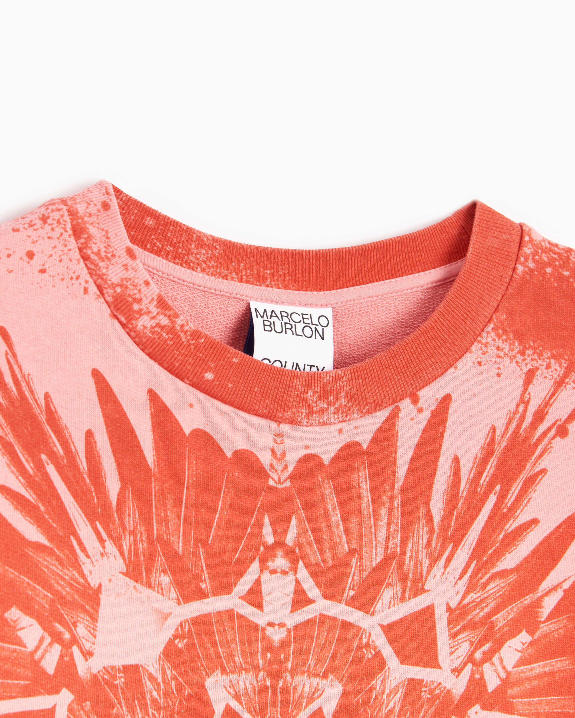 Marcelo Burlon Kaleidoscope Wings Men s Sweatshirt Arancione
