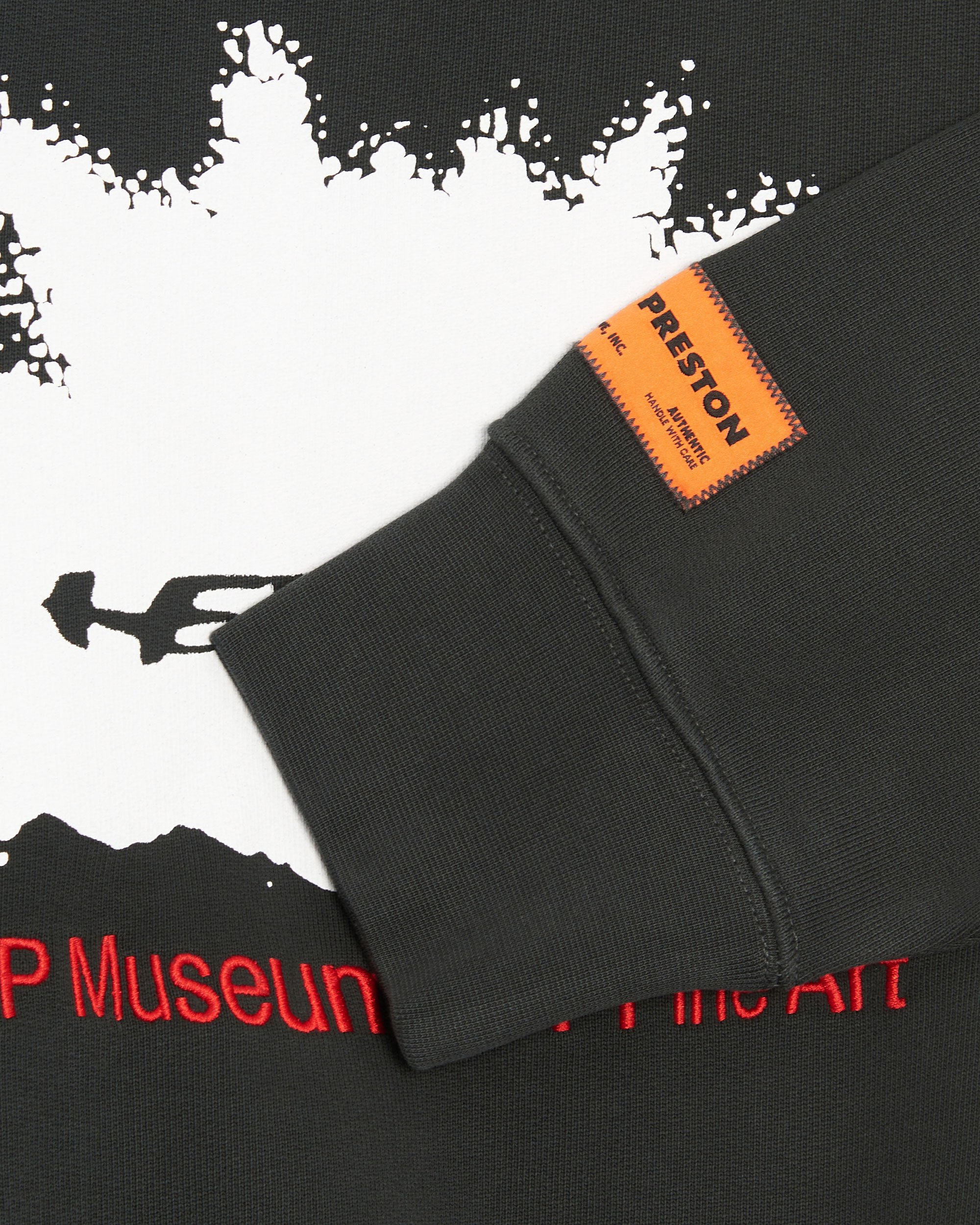 Heron Preston Museum Men s Sweatshirt Noir HMBA020F23JER0061025