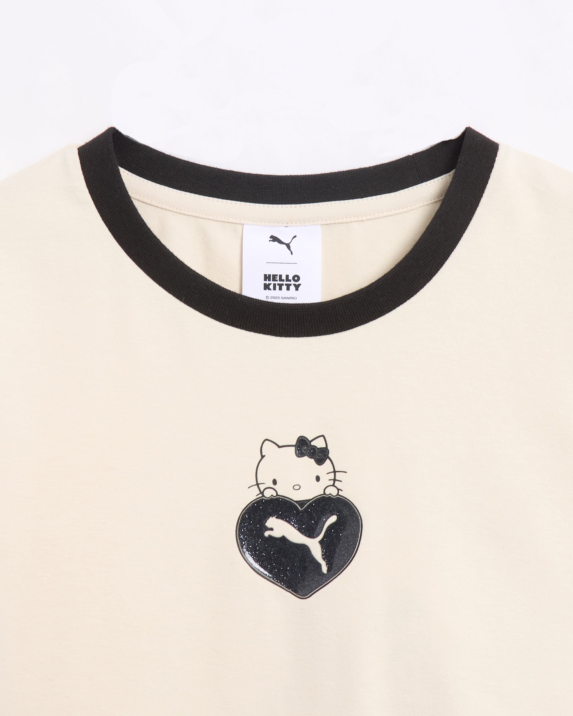 ◆PUMA◆ Puma x Hello Kitty graphic baby tee black 63161301 Hello Kitty x PUMA Graphic Baby Tee (PUMA Black)