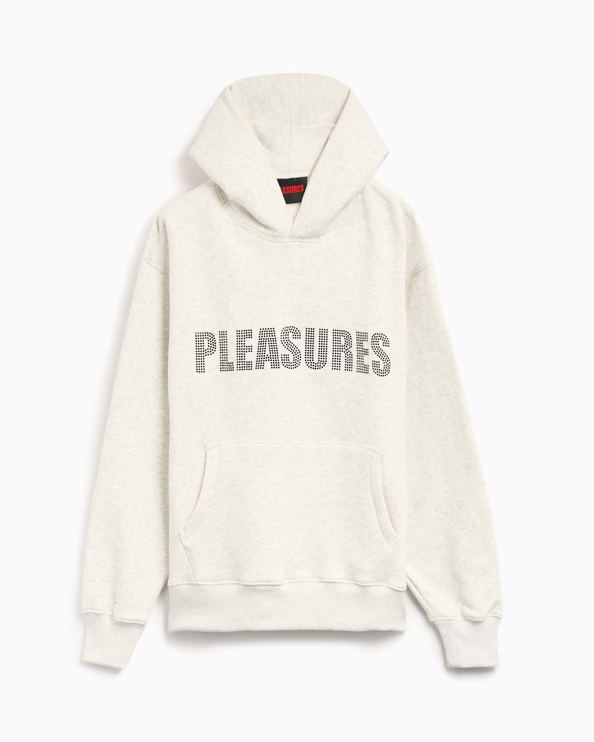 Pleasures Rhinestone Impact Men s Hoodie Gray P24SU003 GREY FOOTDISTRICT