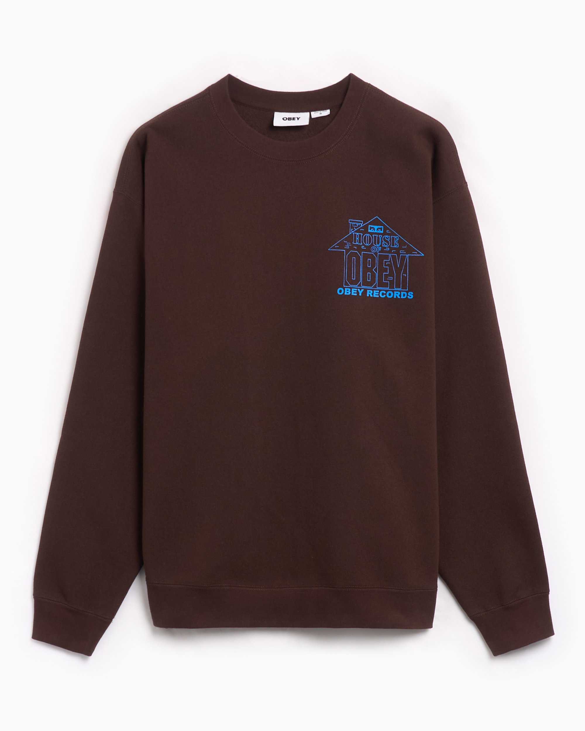 OBEY Clothing House Of Obey Records Men s Sweatshirt Marron 112863922 JVA FOOTDISTRICT