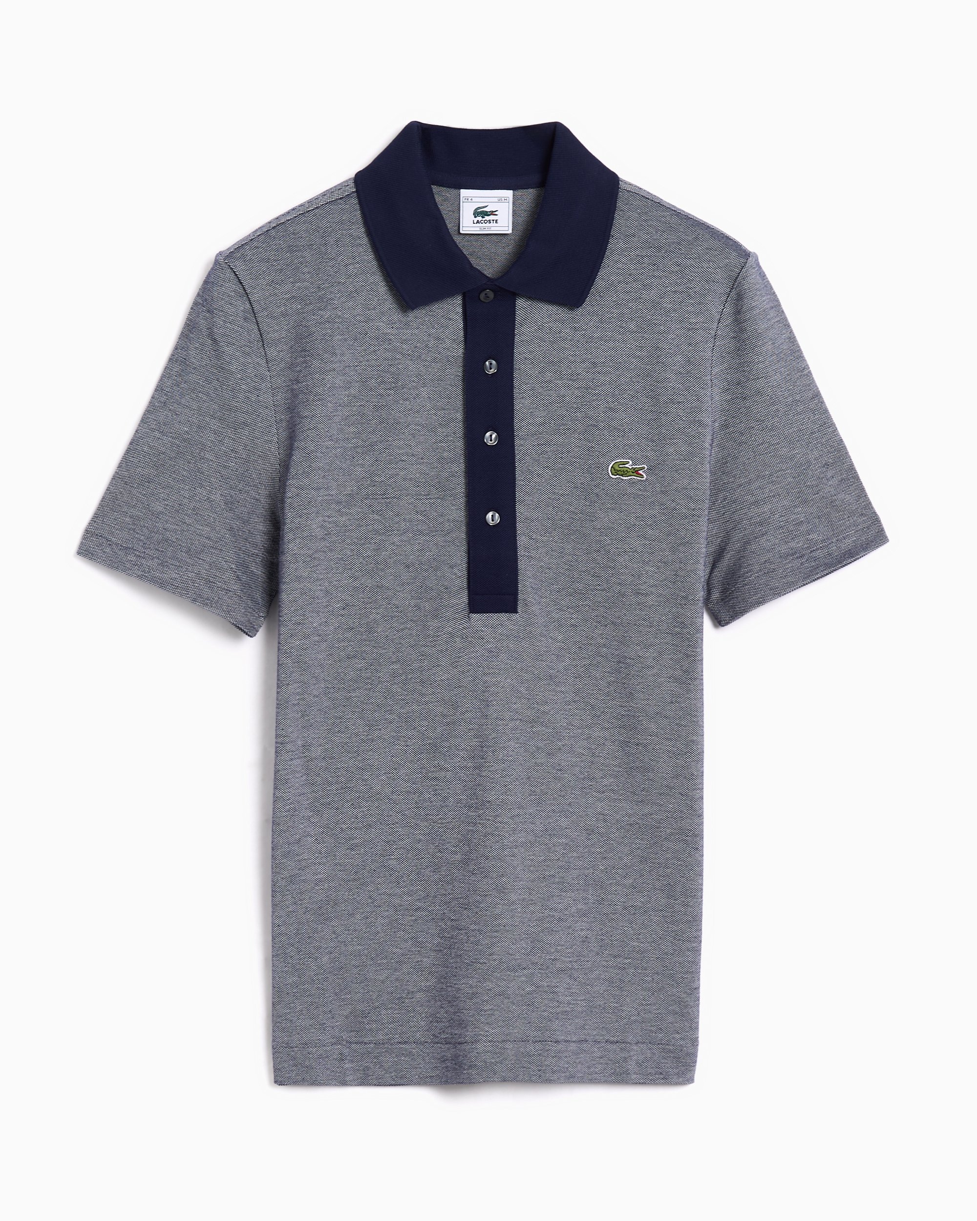 old LACOSTE France製 H/S Polo col.BLK Men's Made In France Classic Fit Stripe Collar Polo - Polo