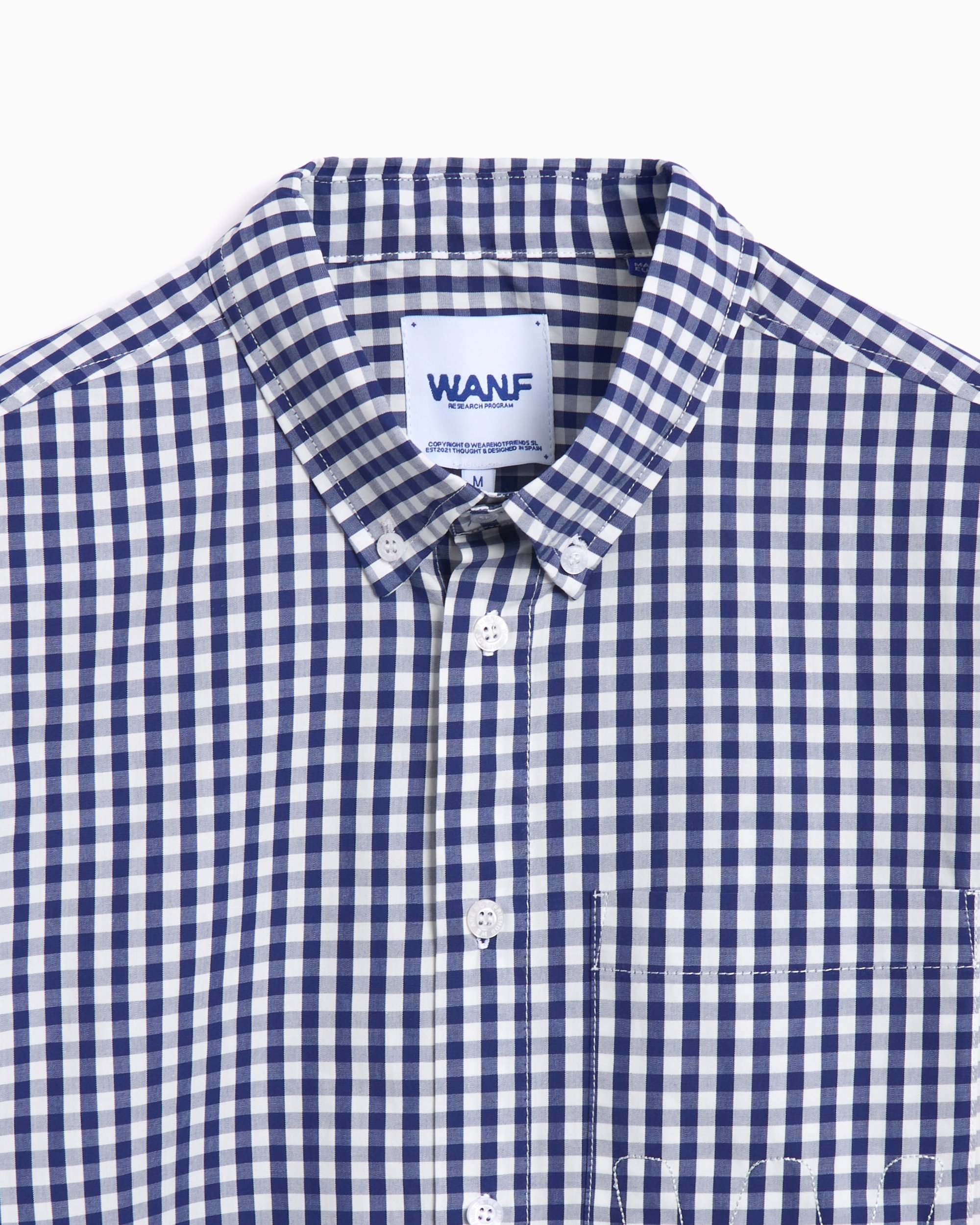WE ARE NOT FRIENDS Undoukai Men's Shirt Blue WANF-SP2526