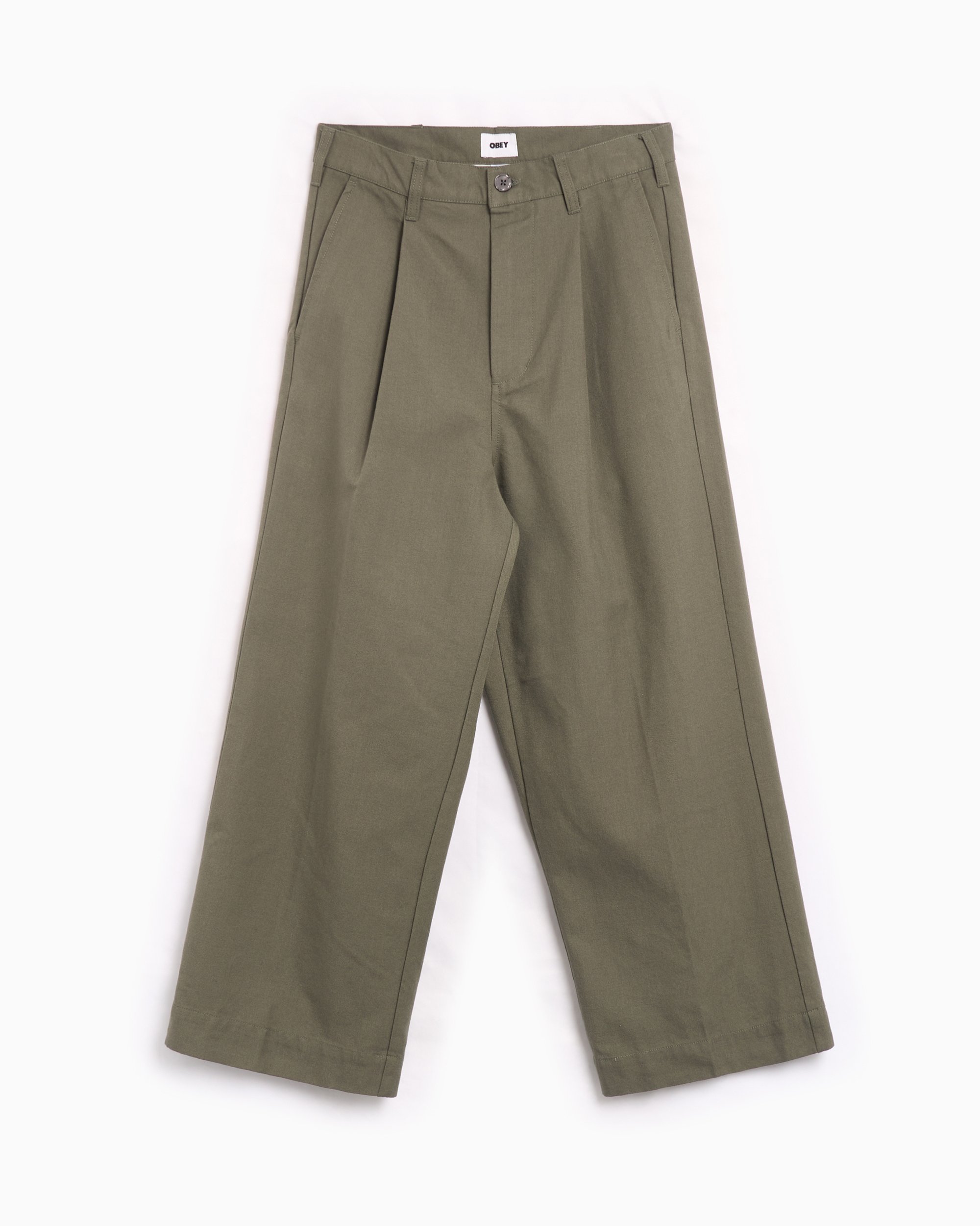 BELPER PLEATED PANTS（GREEN）｜パンツ