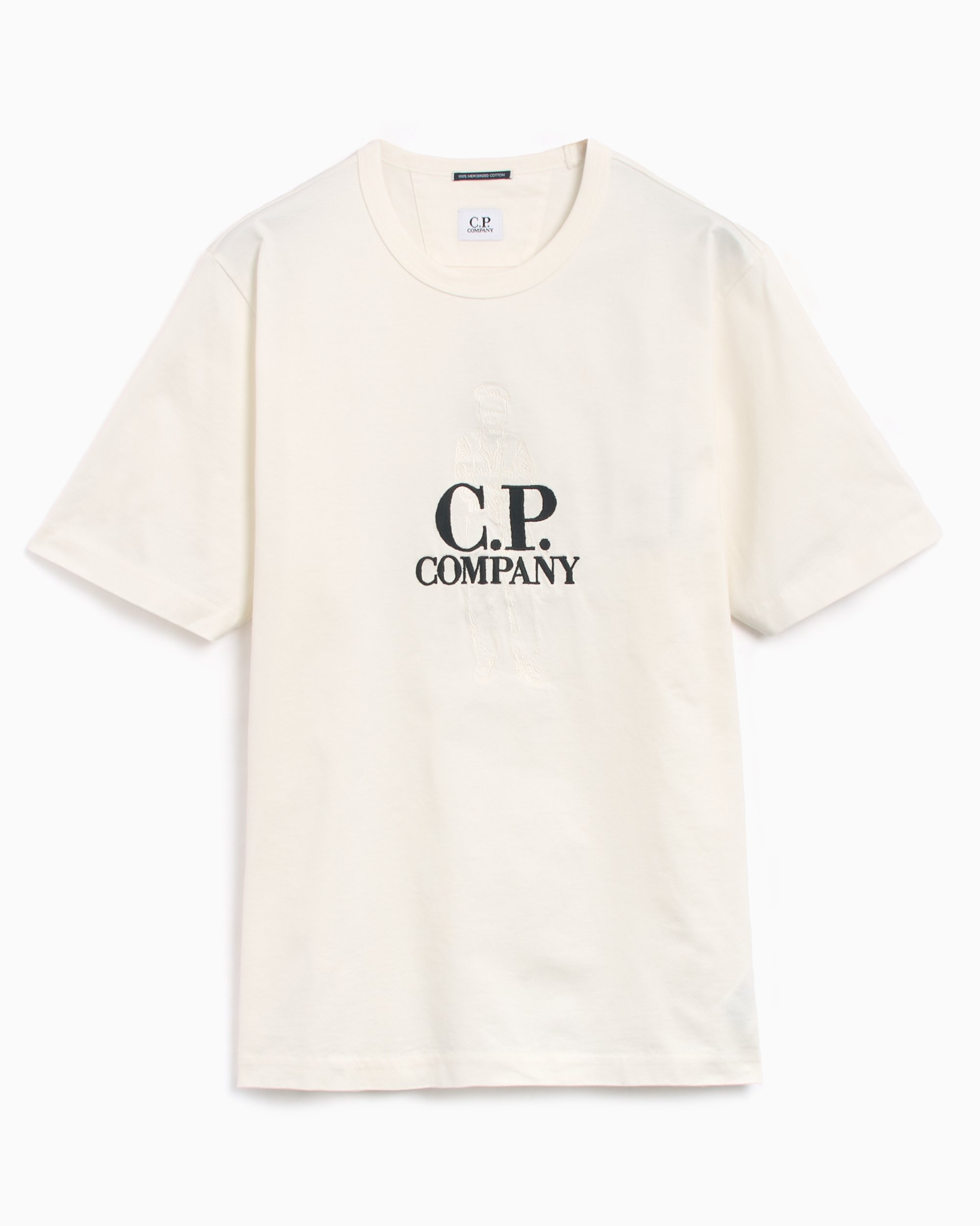 全てのアイテム CP White T-Shirt Mercerized 30/2 Men's Company トップス