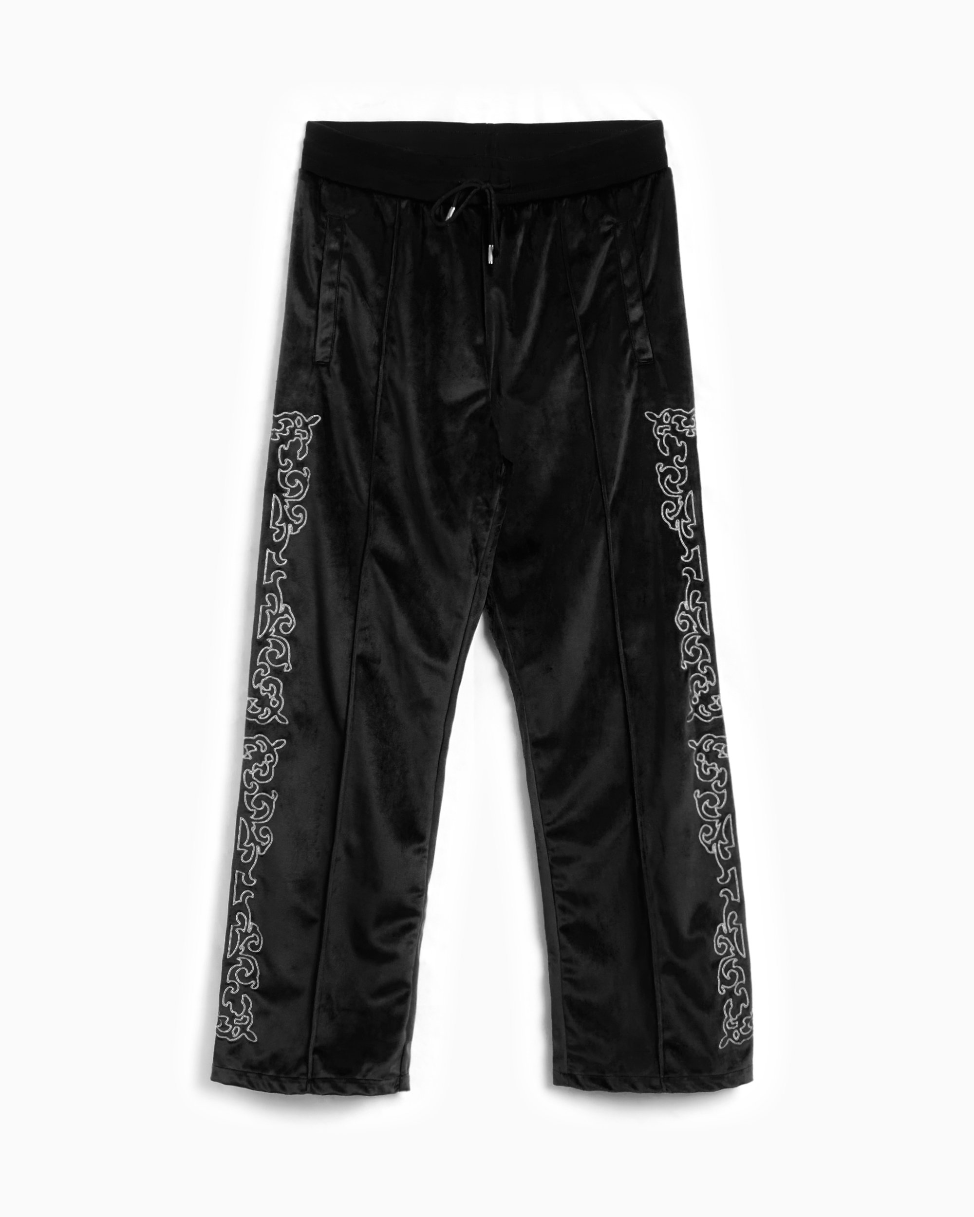 Pleasures Unquote Velour Men's Track Pants Black P24W028