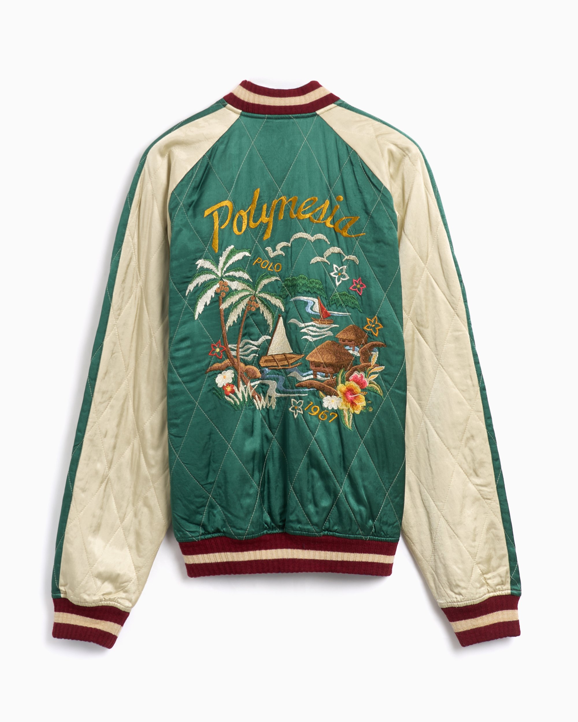 Polo Ralph Lauren Souvenir Men s Insulated Bomber Jacket Green 710955795001 FOOTDISTRICT