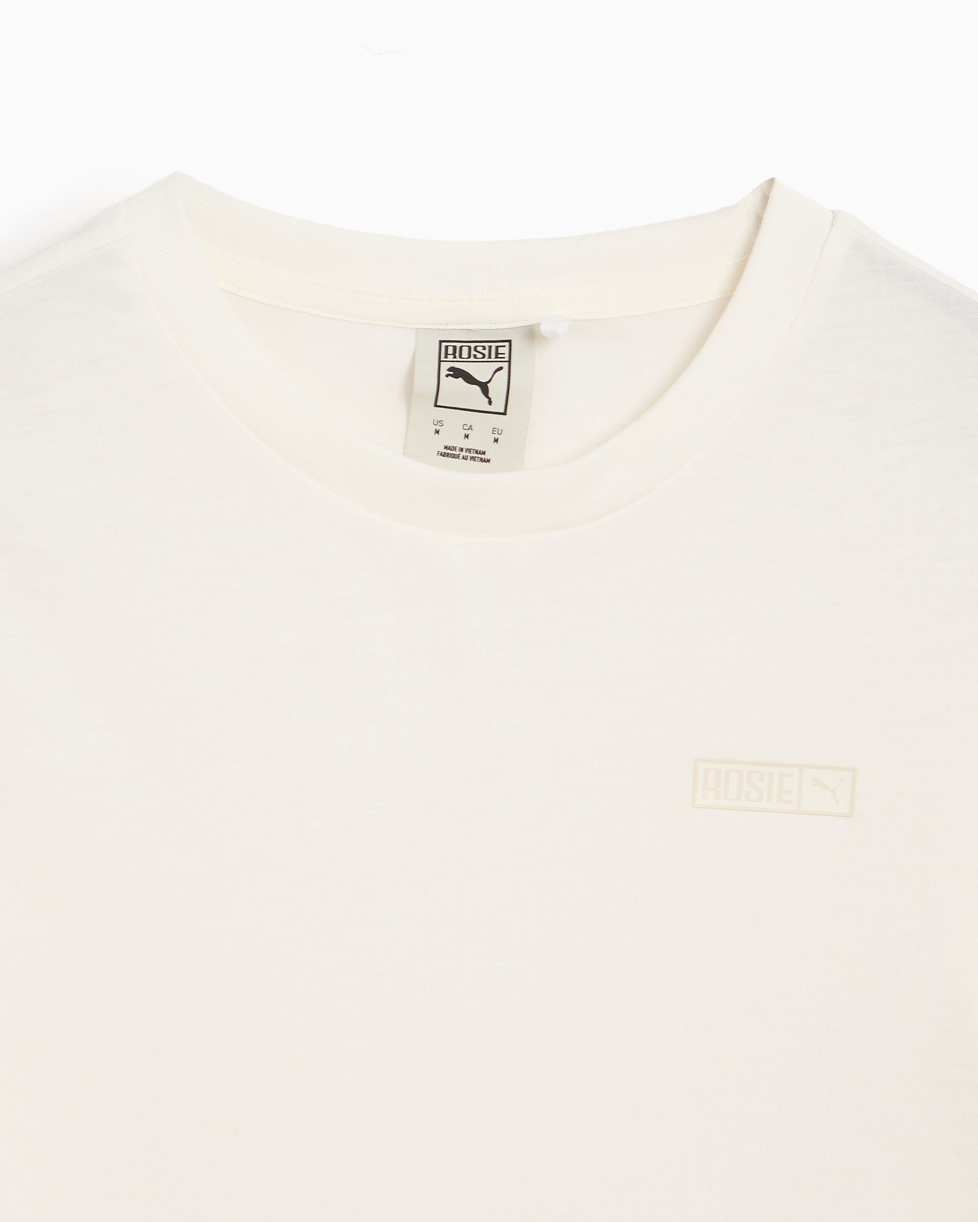 PUMA x ROSE スリム長袖Tシャツ ホワイト プーマ PUMA プーマ x ロゼ スリム ロングスリーブ Tシャツ