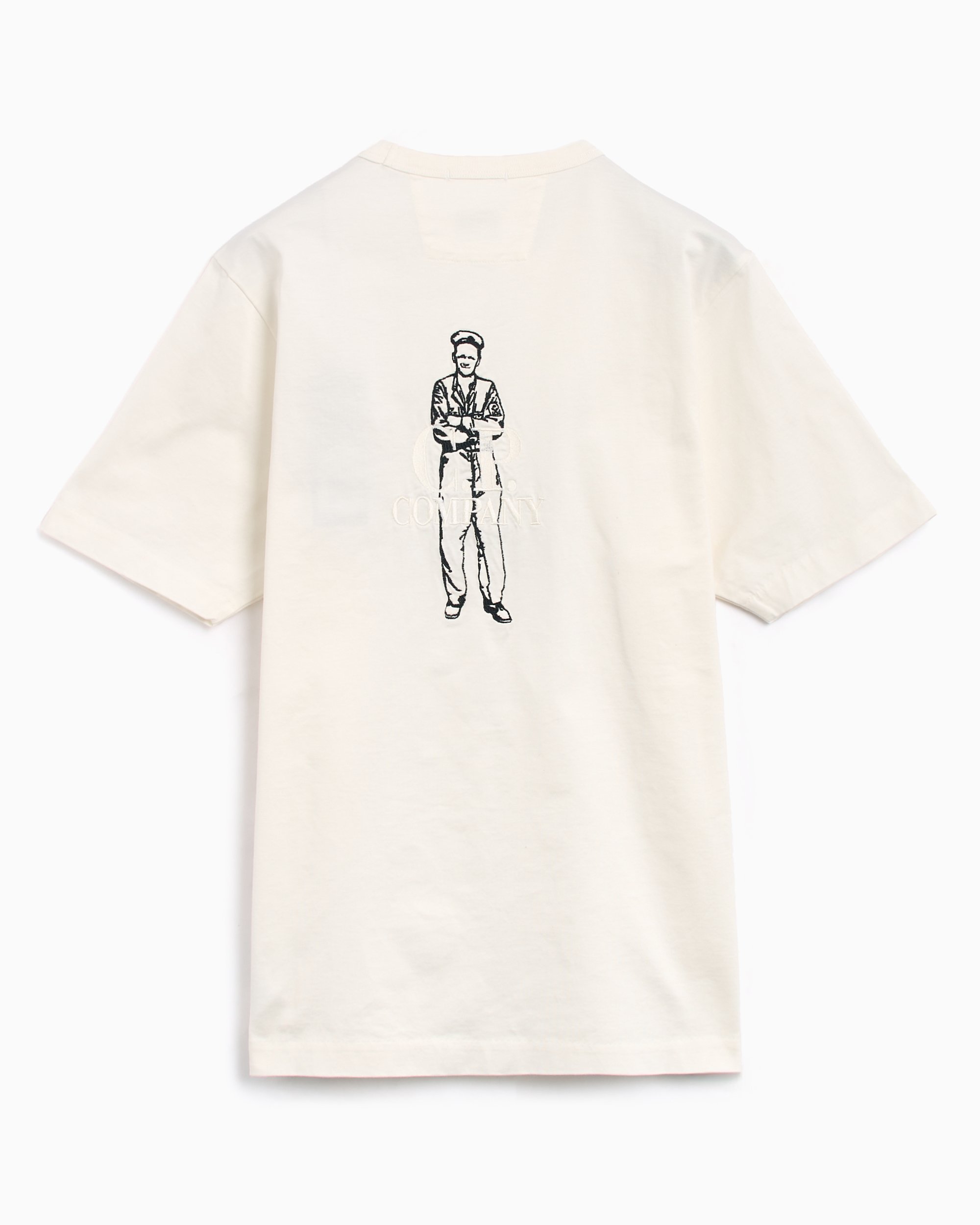 珍しい CP Company Men's 30/2 Mercerized T-Shirt White トップス