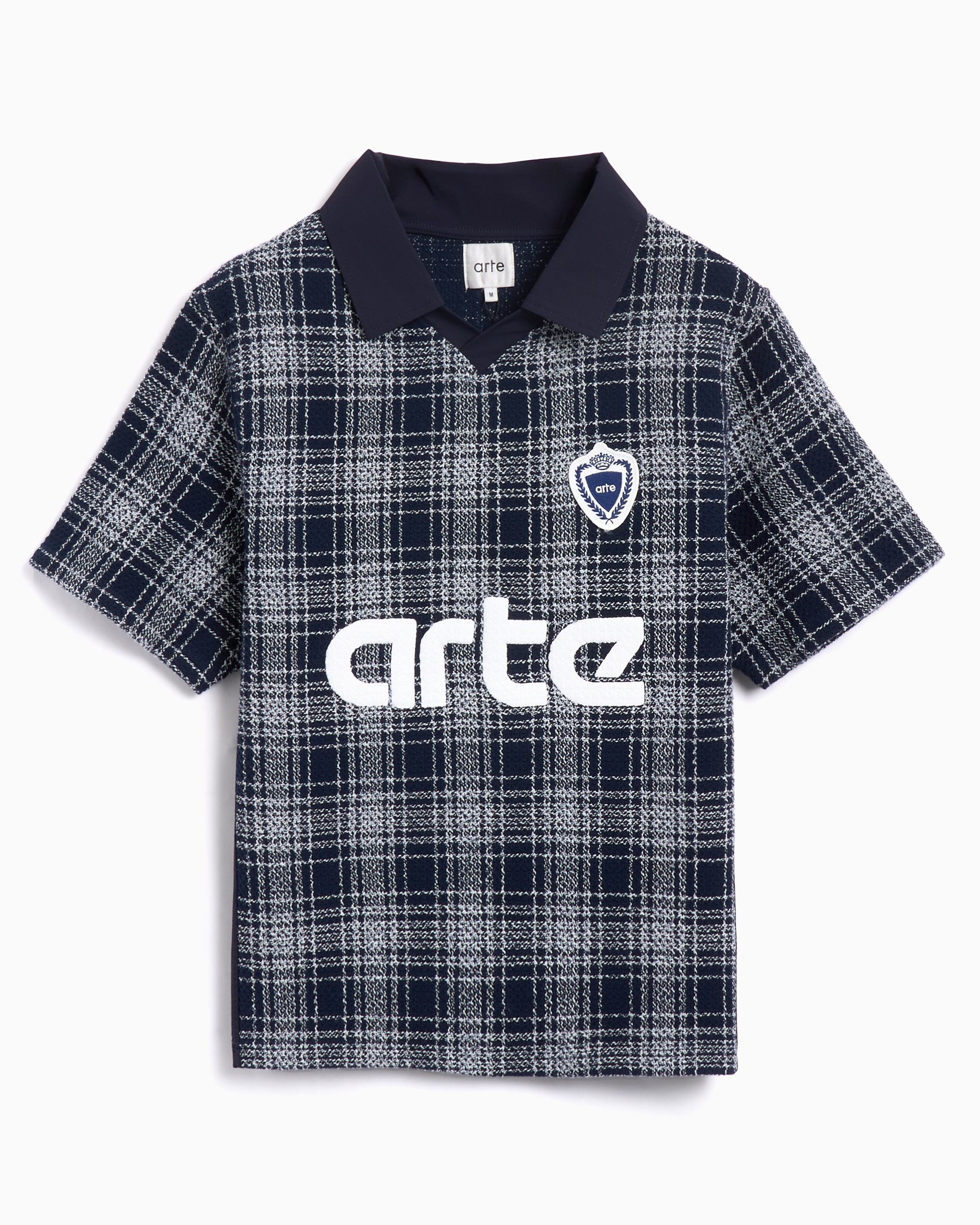 Arte Antwerp Square Collar Men's T-Shirt Blue SS25-179T