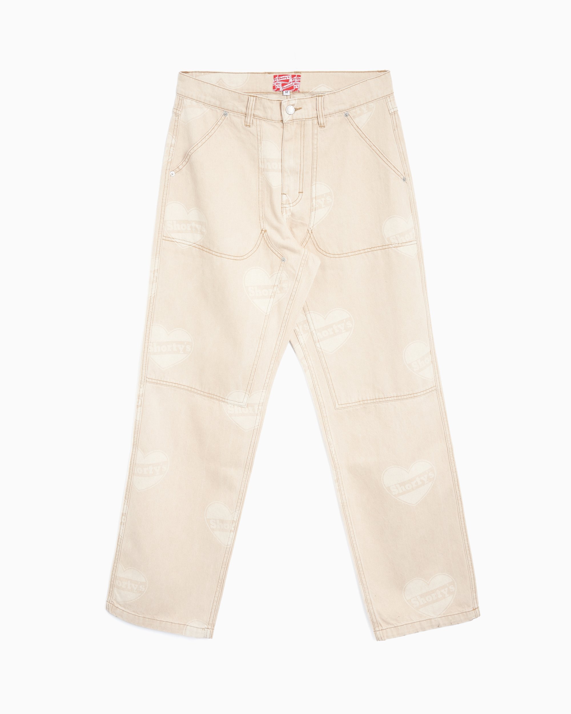 Pleasures x Shortys Heart Ultra Men's Work Pants Beige