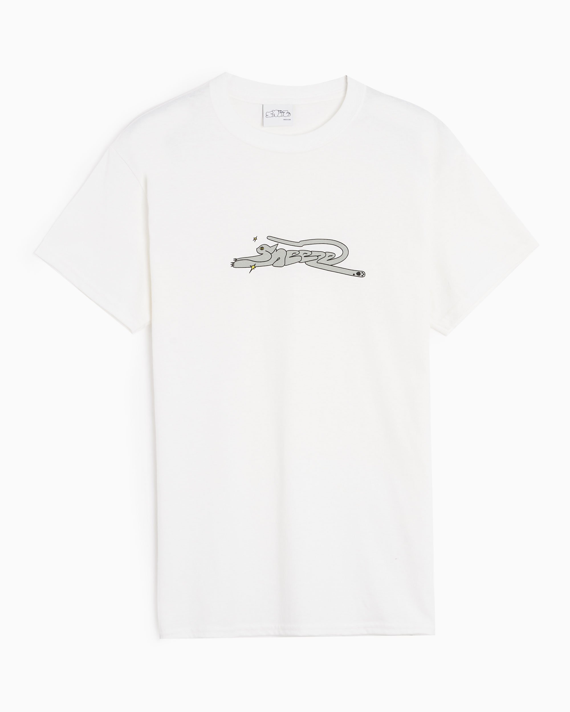 SNEEZE MAGAZINE Sneeze Cat Unisex T-Shirt White S074-WHITE