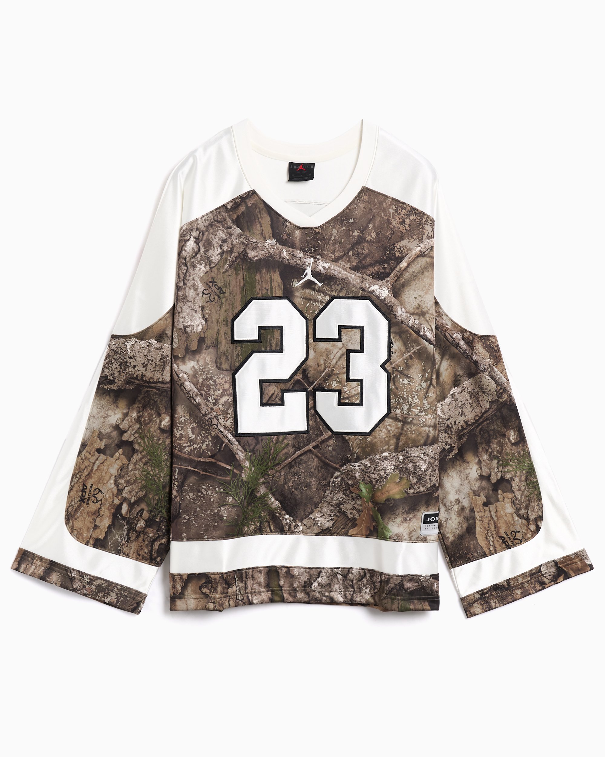 Jordan Brooklyn Realtree Camo Print Half-Sleeved Oversize Men's