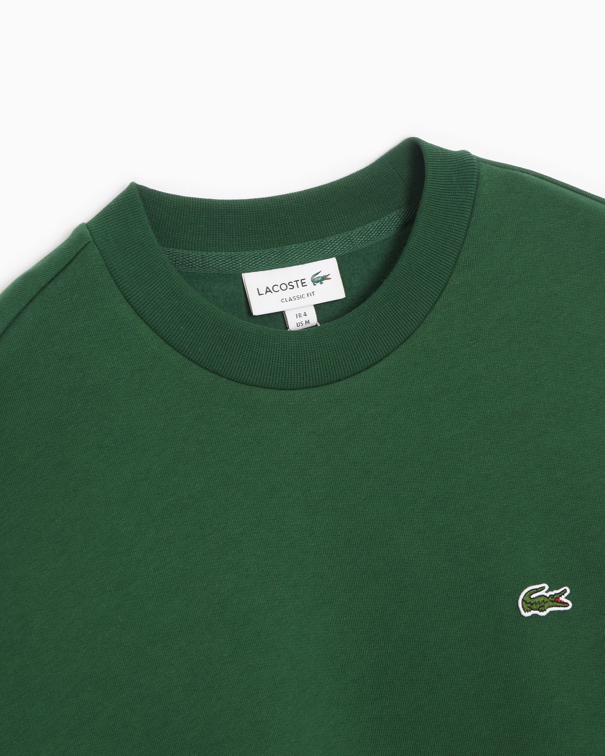 Lacoste Logo Men s Sweatshirt Green SH9608 00 132 FOOTDISTRICT