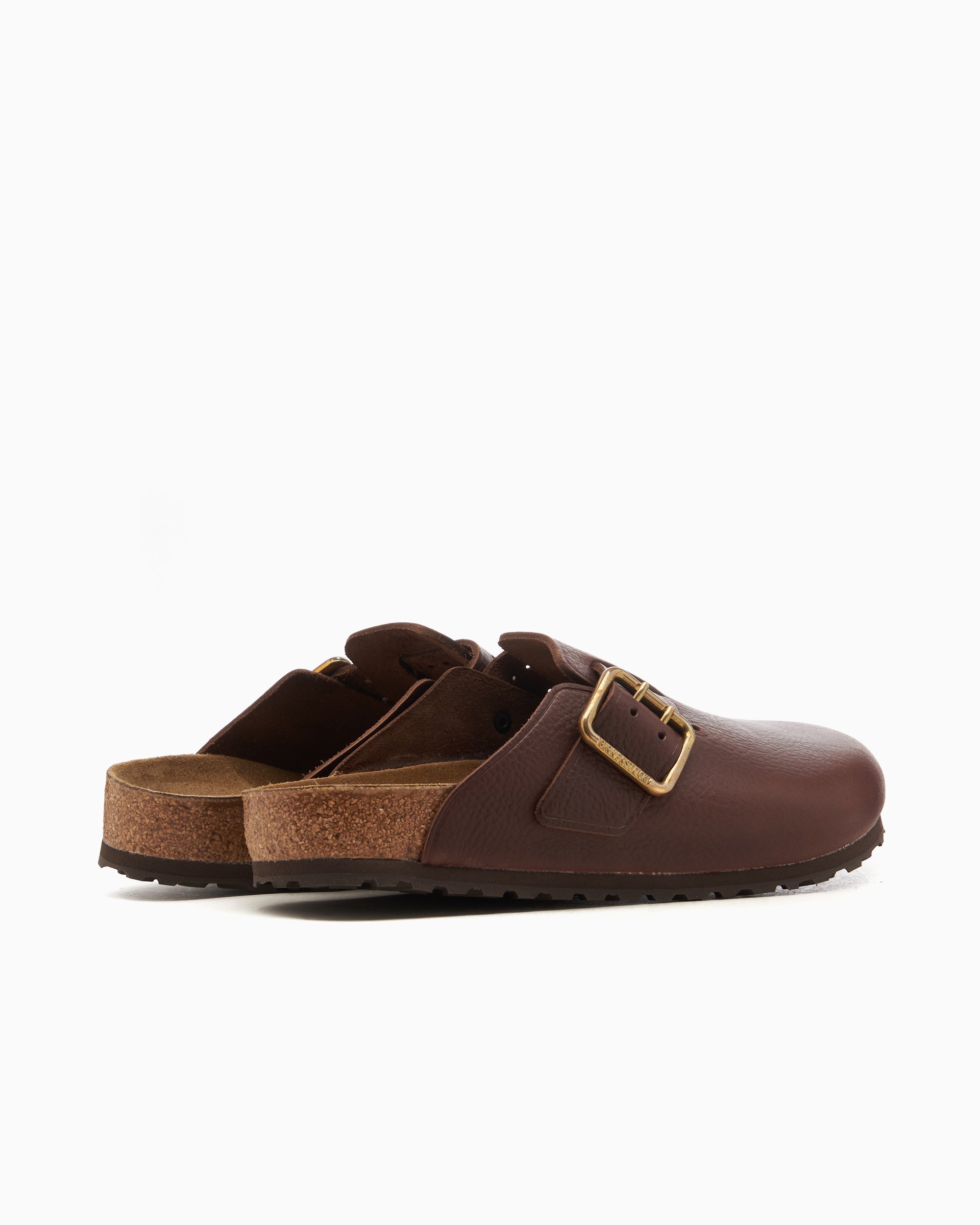 BIRKENSTOCK Boston Bold Natural Leather Regular Marrón